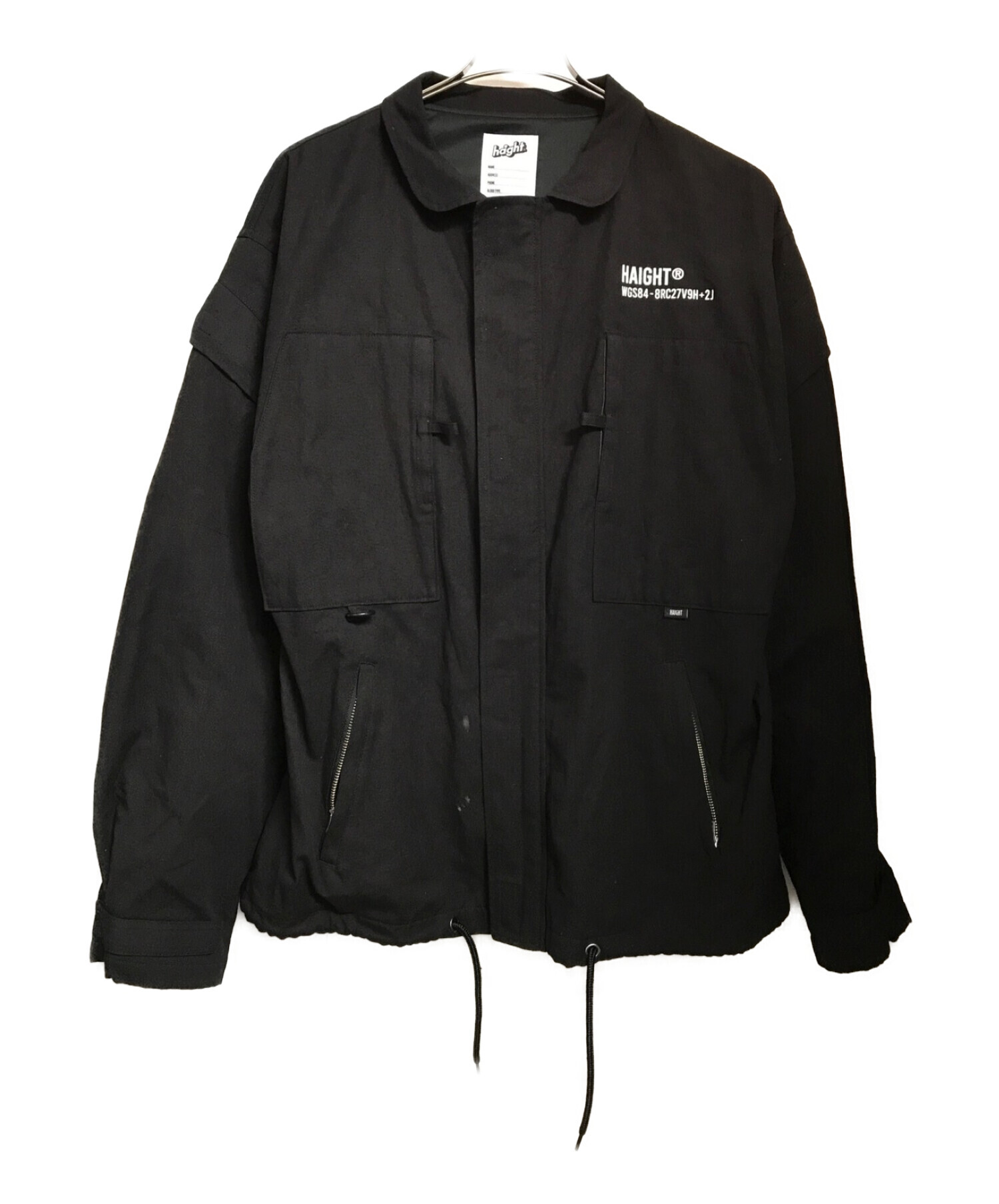 HAIGHT (ヘイト) Stand Collar Field Jacket ブラック サイズ:L