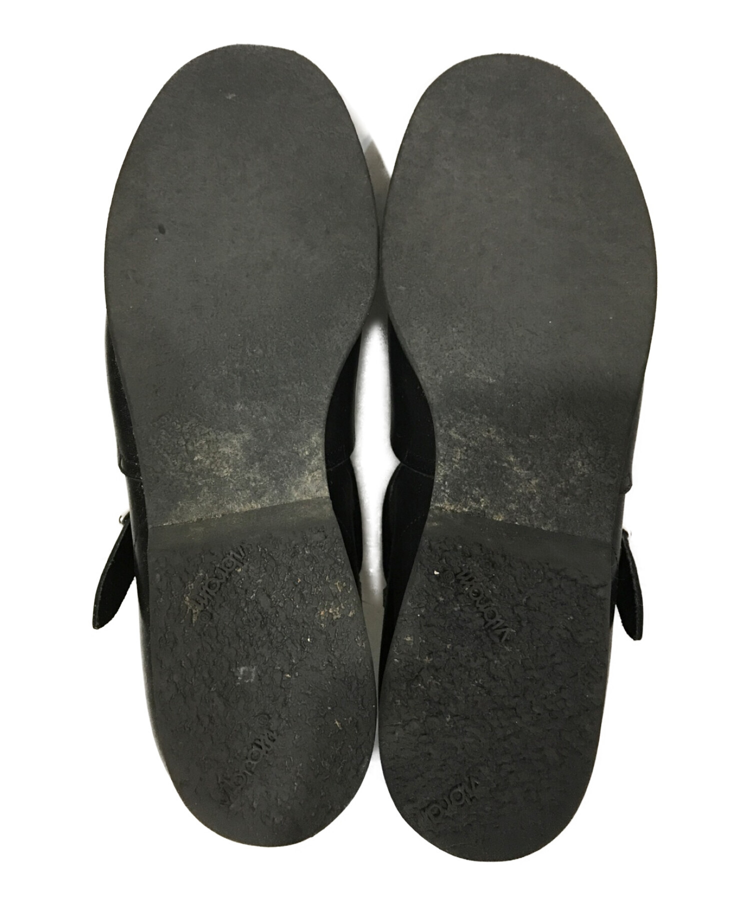 foot the coacher (フットザコーチャー) T-strap shoes ブラック サイズ:8