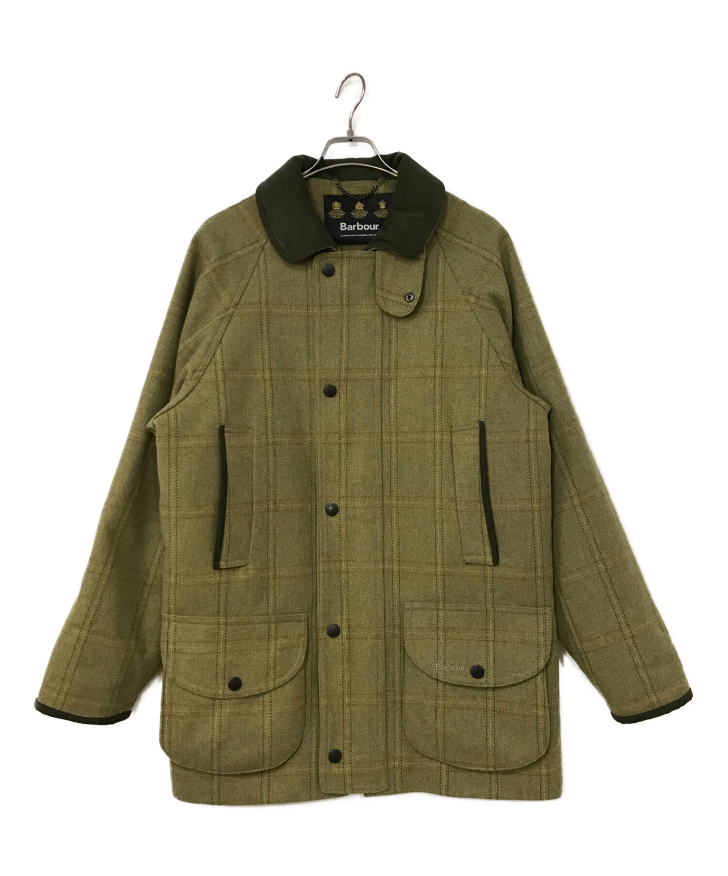 Barbour (バブアー) ダブルツイストツイードジャケット グリーン サイズ:M