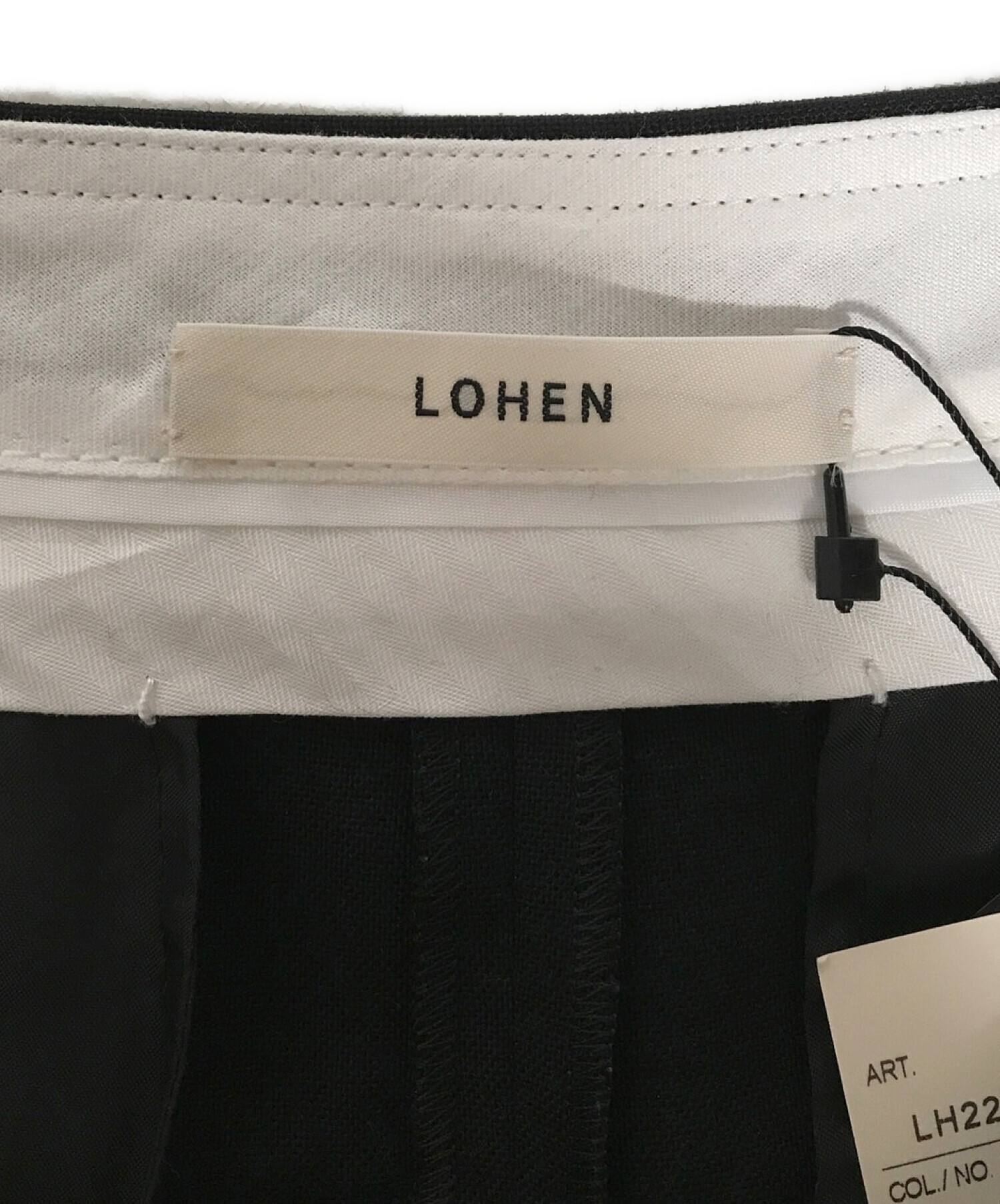 LOHEN (ローヘン) 4Pセットアップ裾タックパンツ ブラック サイズ:36