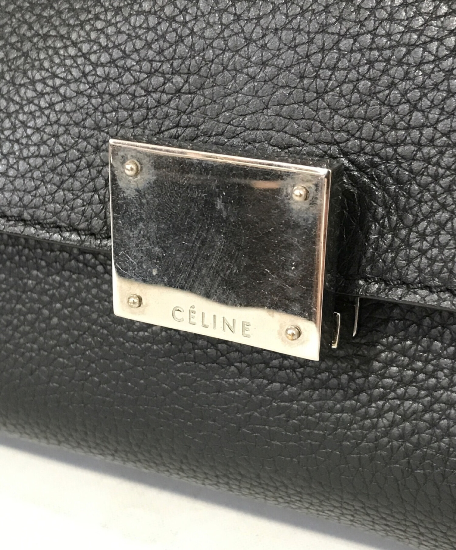 CELINE (セリーヌ) トラペーズ2WAYショルダーバッグ ブラック