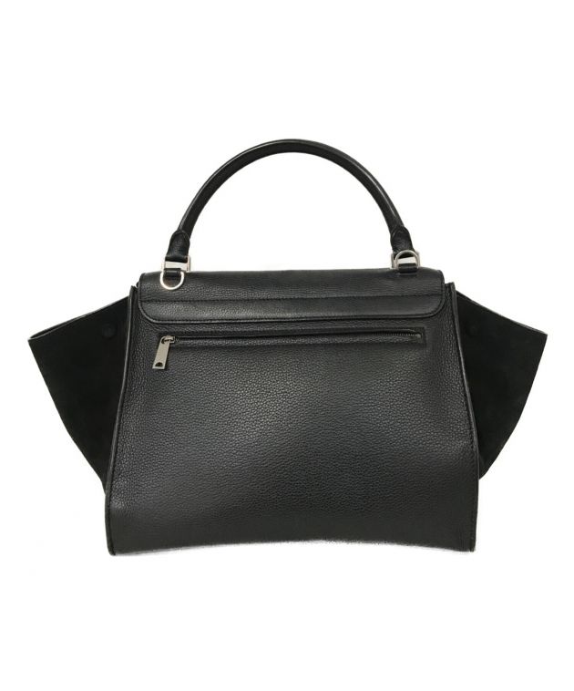 中古・古着通販】CELINE (セリーヌ) トラペーズ2WAYショルダーバッグ ブラック｜ブランド・古着通販 トレファク公式【TREFAC  FASHION】スマホサイト