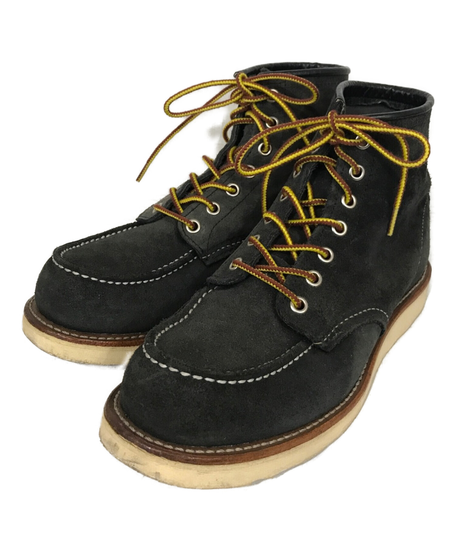 RED WING (レッドウィング) スウェードレザーモックトゥブーツ グレー サイズ:25ｃｍ