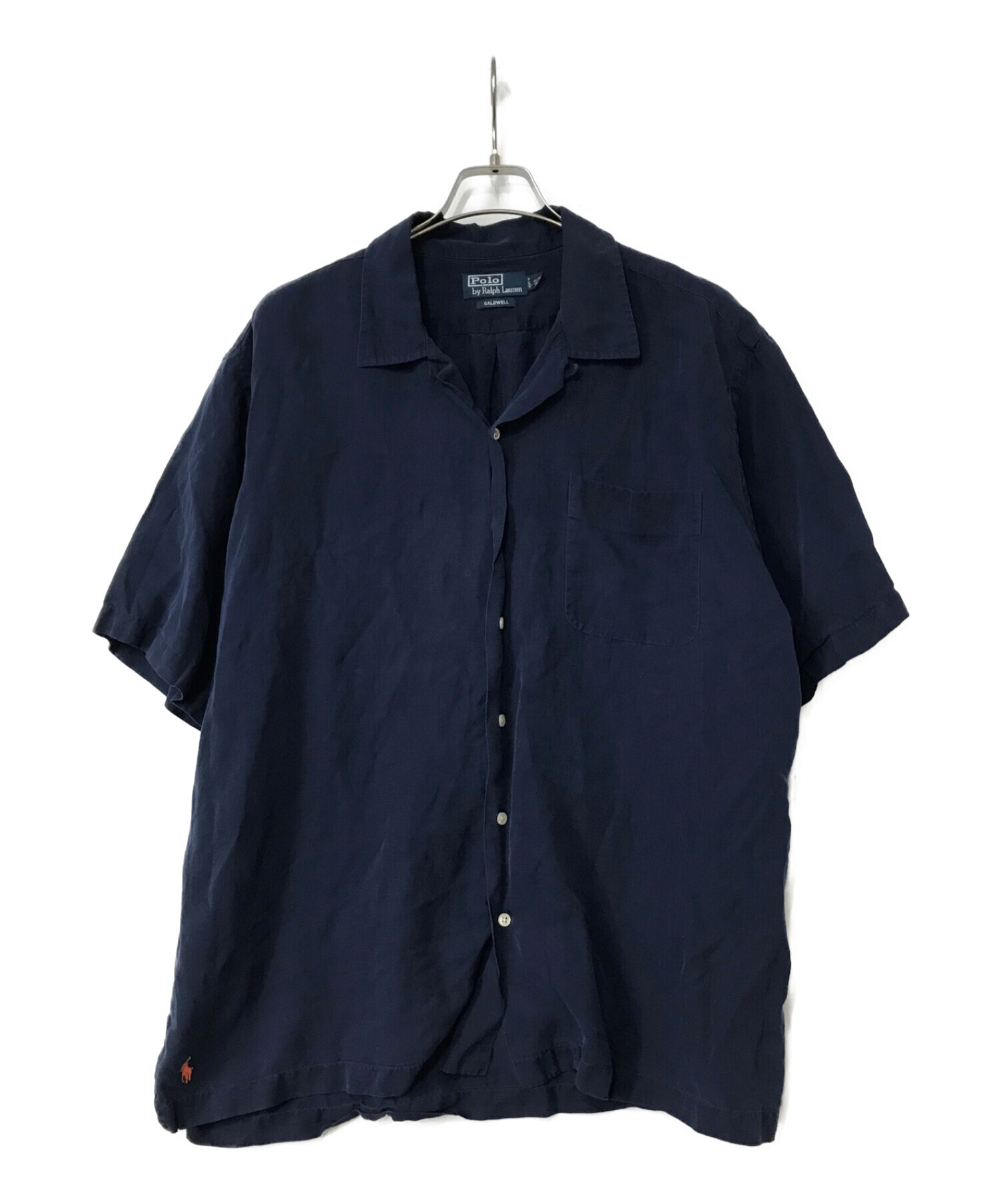 POLO RALPH LAUREN (ポロ・ラルフローレン) CALDWELLオープンカラーシャツ ネイビー サイズ:XL