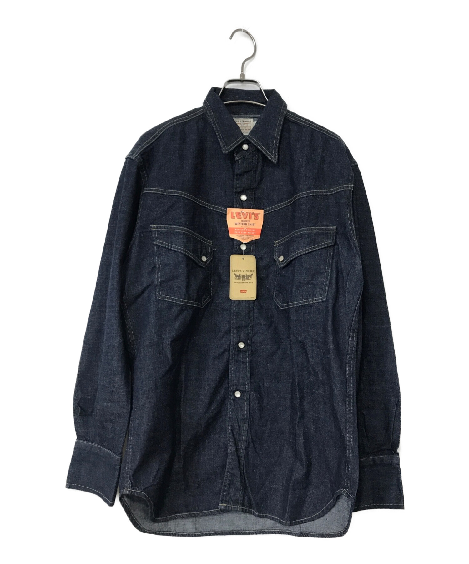 LEVI'S VINTAGE CLOTHING (リーバイスヴィンテージクロージング) ロングホーンウエスタンデニムシャツ インディゴ サイズ:M