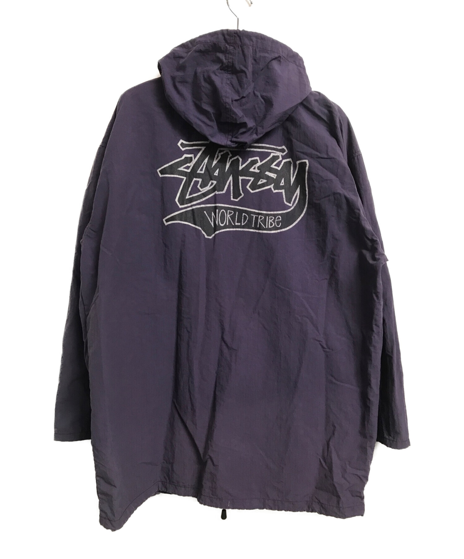 stussy (ステューシー) フーデットコーチジャケット パープル サイズ:L