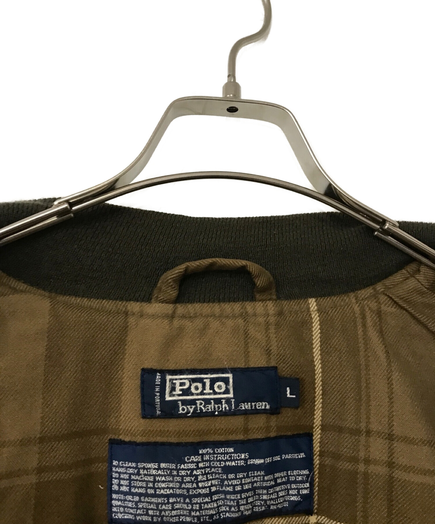 中古・古着通販】POLO RALPH LAUREN (ポロ・ラルフローレン) オイルドキルティングジャケット ブラウン サイズ:L｜ブランド・古着通販  トレファク公式【TREFAC FASHION】スマホサイト