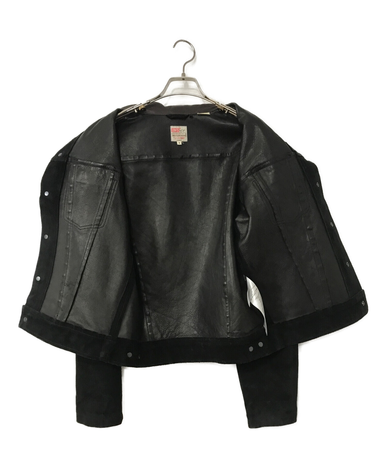 LEVI'S (リーバイス) スエードトラッカー ジャケット ブラック サイズ:M