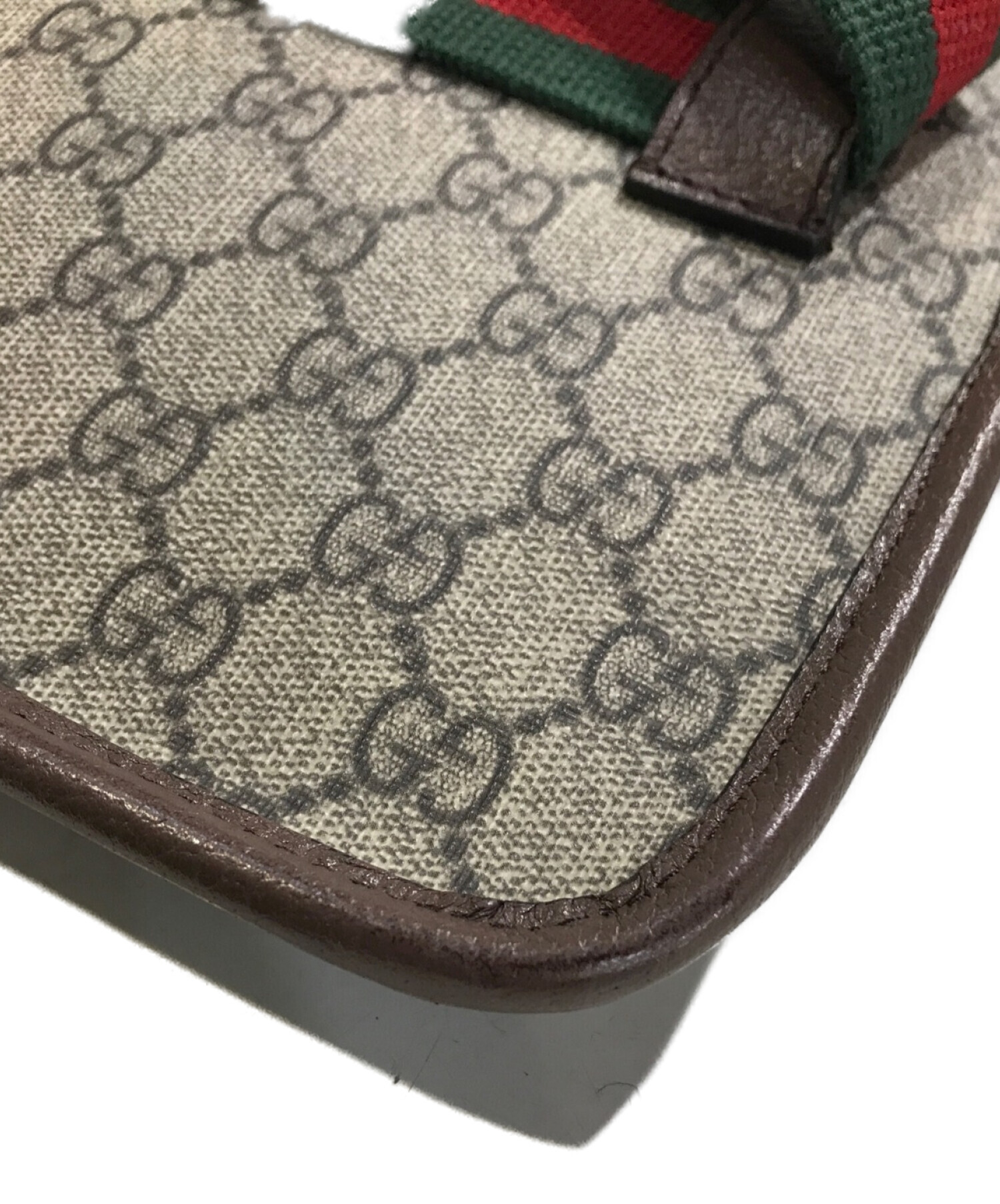 中古・古着通販】GUCCI (グッチ) GGスプリームベルトバッグ ベージュ