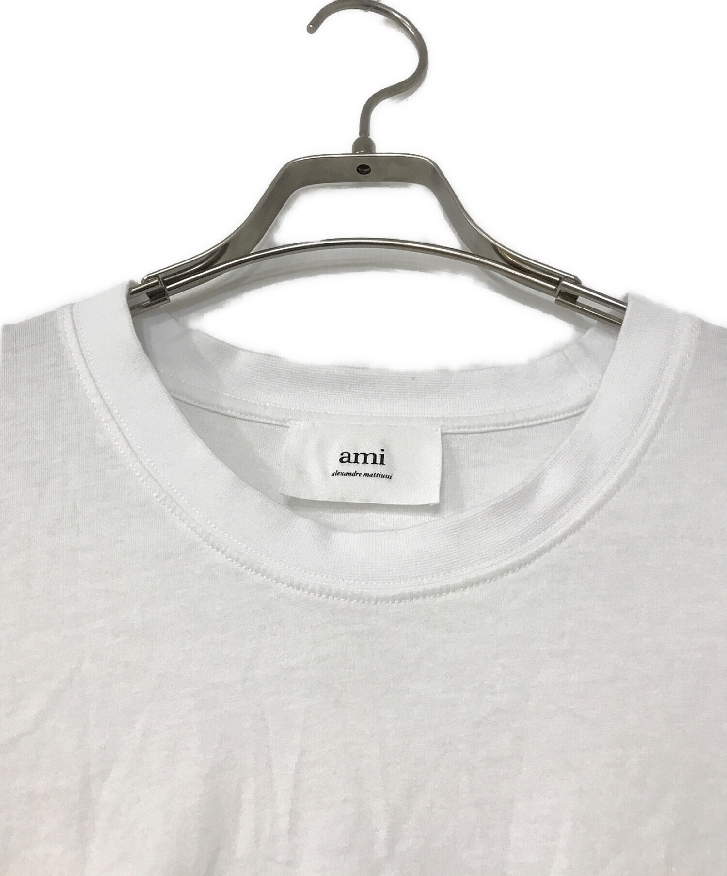 AMI Alexandre Mattiussi (アミ アレクサンドル マテュッシ) Tシャツ ホワイト サイズ:XXL