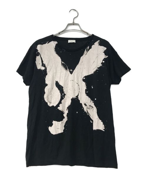 【広尾店】SAINT LAURENT PARIS サンローランパリ Tシャツ カットソー size:M 黒【13089】