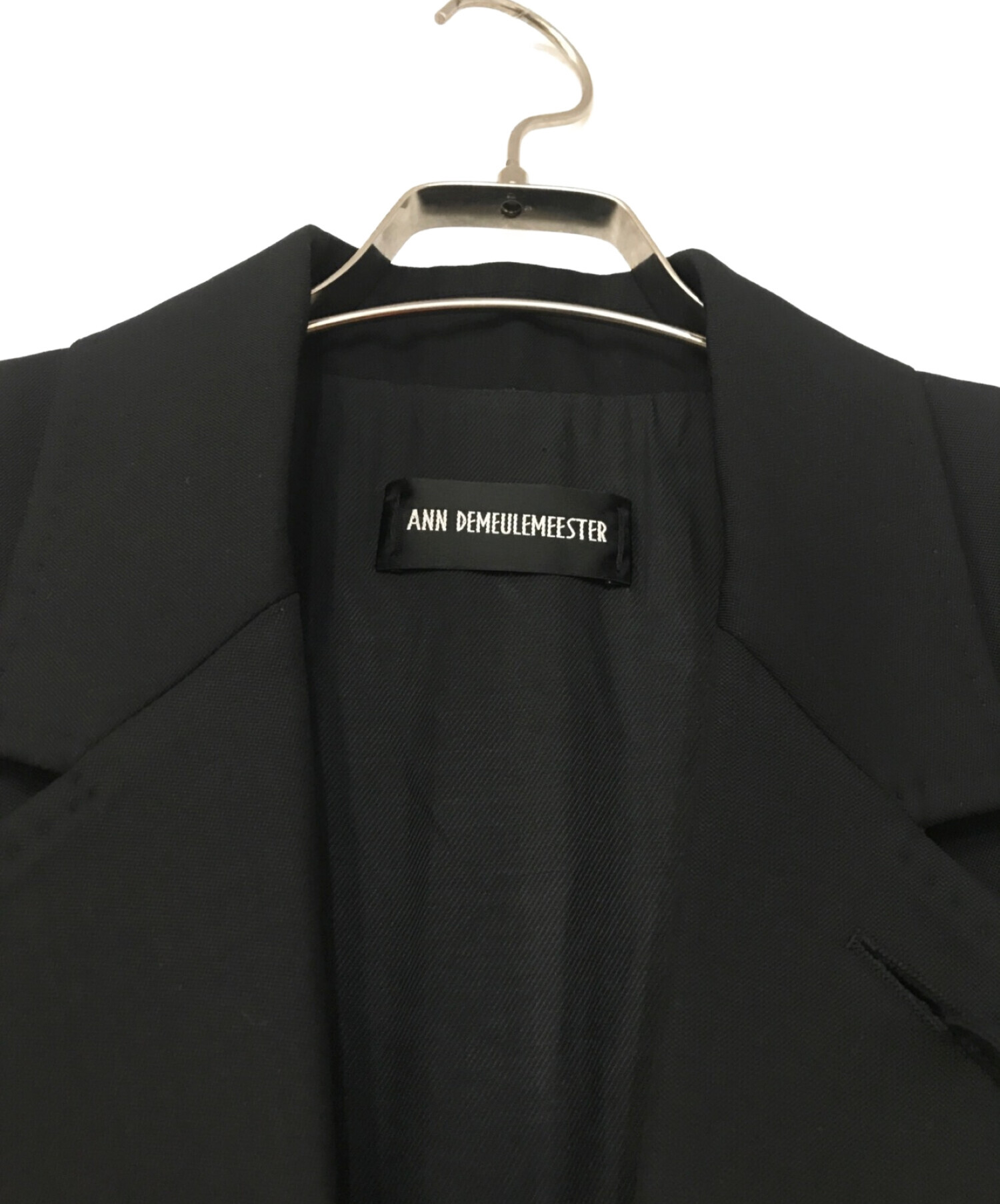 ANN DEMEULEMEESTER (アンドゥムルメステール) DEN SLOUCHY JACKET ブラック サイズ:XXS