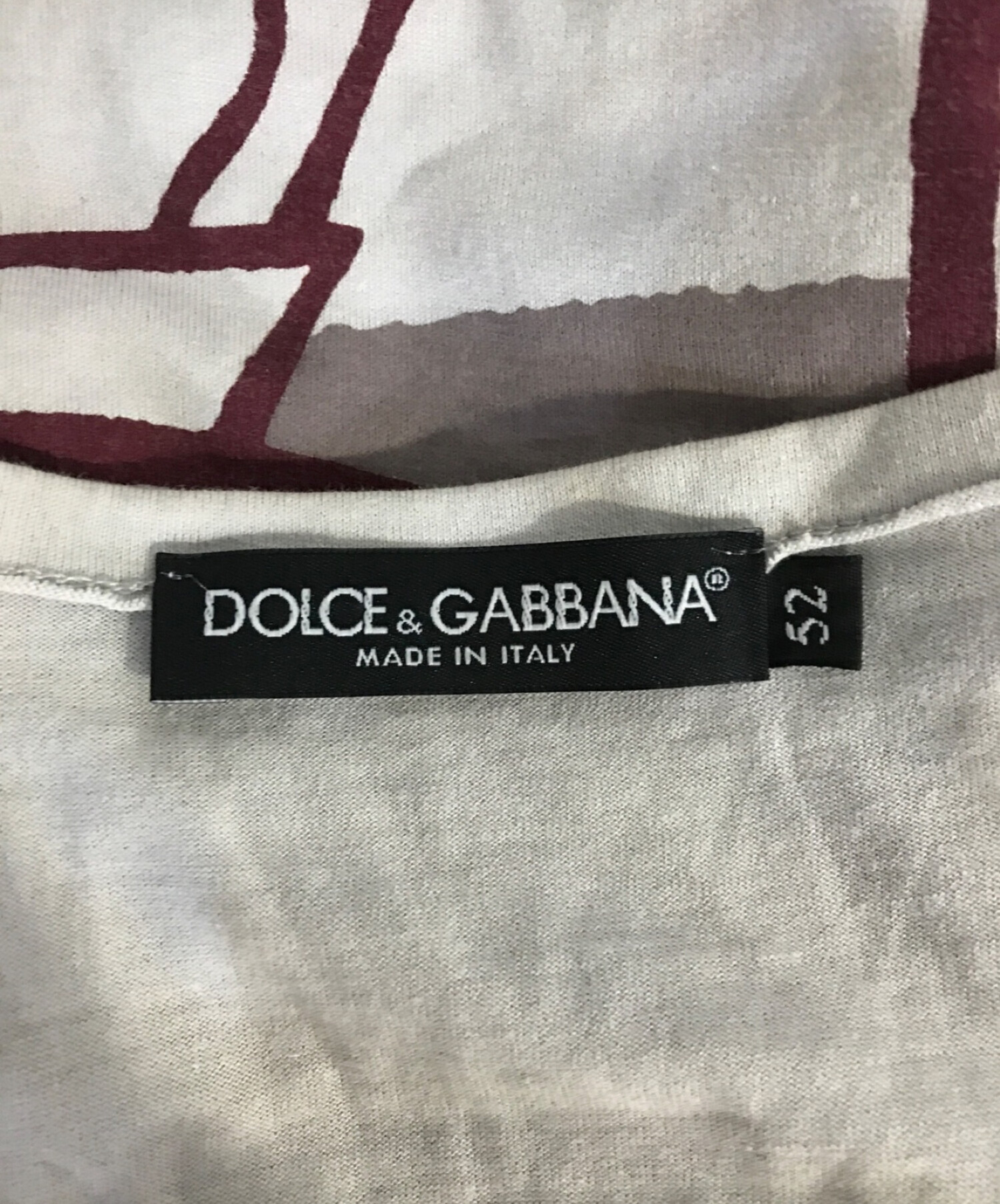 DOLCE & GABBANA (ドルチェ＆ガッバーナ) Tシャツ グレー サイズ:52