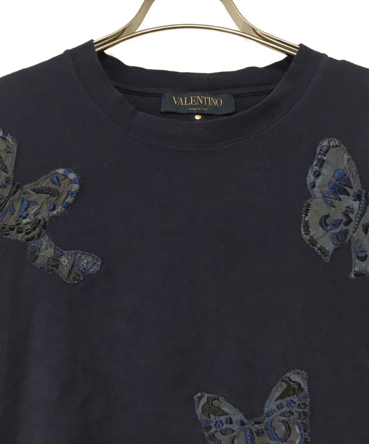 VALENTINO (ヴァレンティノ) Tシャツ ネイビー サイズ:S