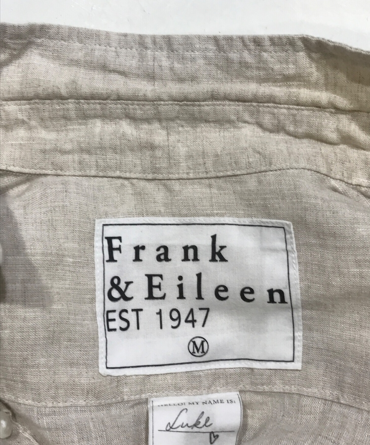 中古・古着通販】Frank&Eileen (フランクアンドアイリーン) ルーク