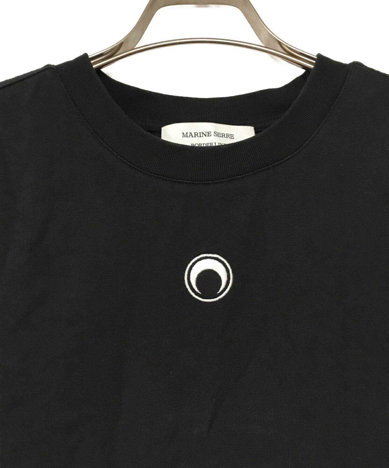 MARINE SERRE (マリーンセル) Tシャツ ブラック サイズ:L