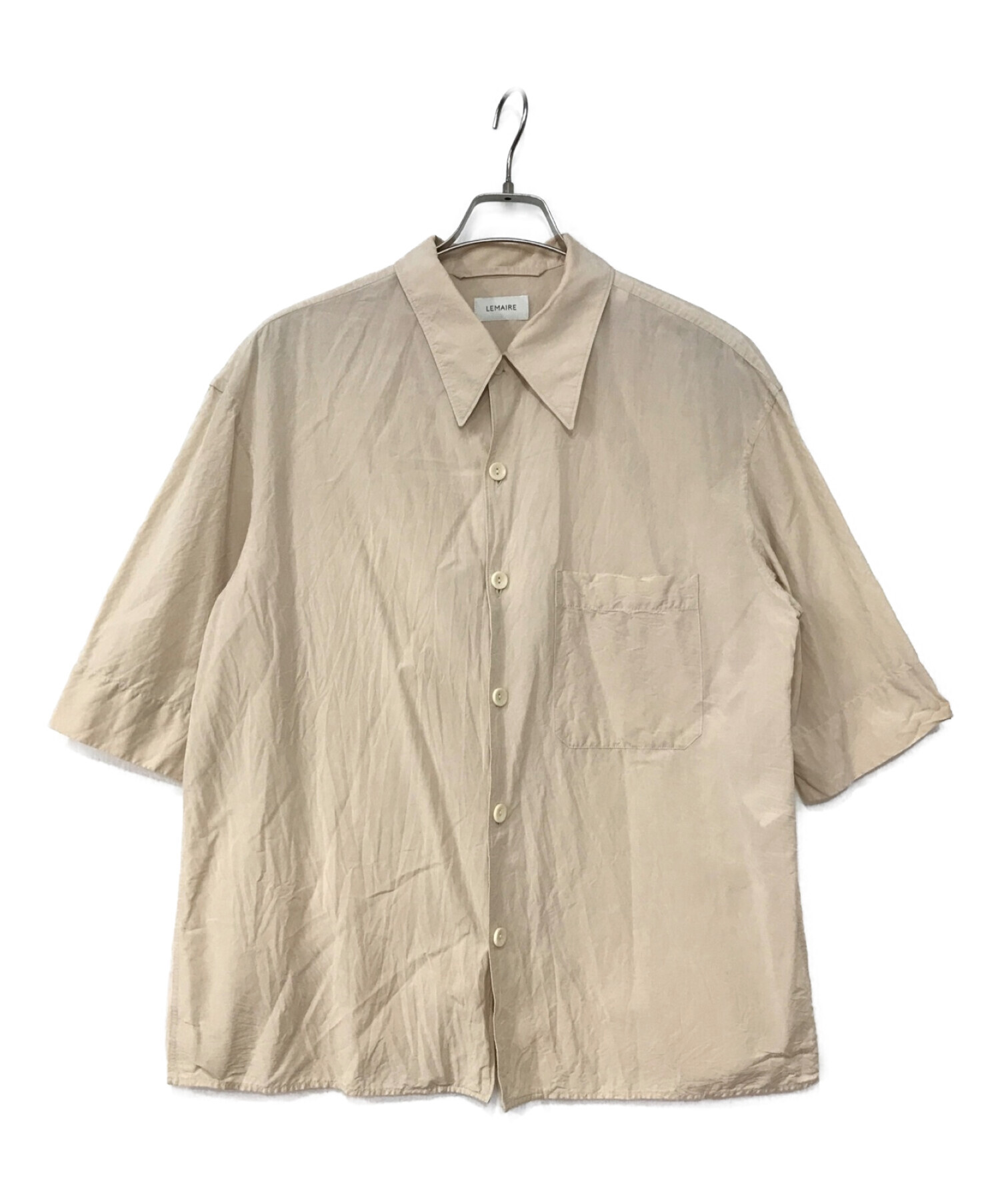 LEMAIRE ルメール カジュアルシャツ 46(M位) 茶xベージュ系(総柄)