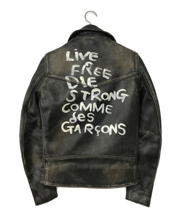 中古・古着通販】Lewis Leathers (ルイスレザース) COMME des GARCONS (コムデギャルソン) LIGHTNING  ダブルライダースジャケット ブラック サイズ:34｜ブランド・古着通販 トレファク公式【TREFAC FASHION】スマホサイト