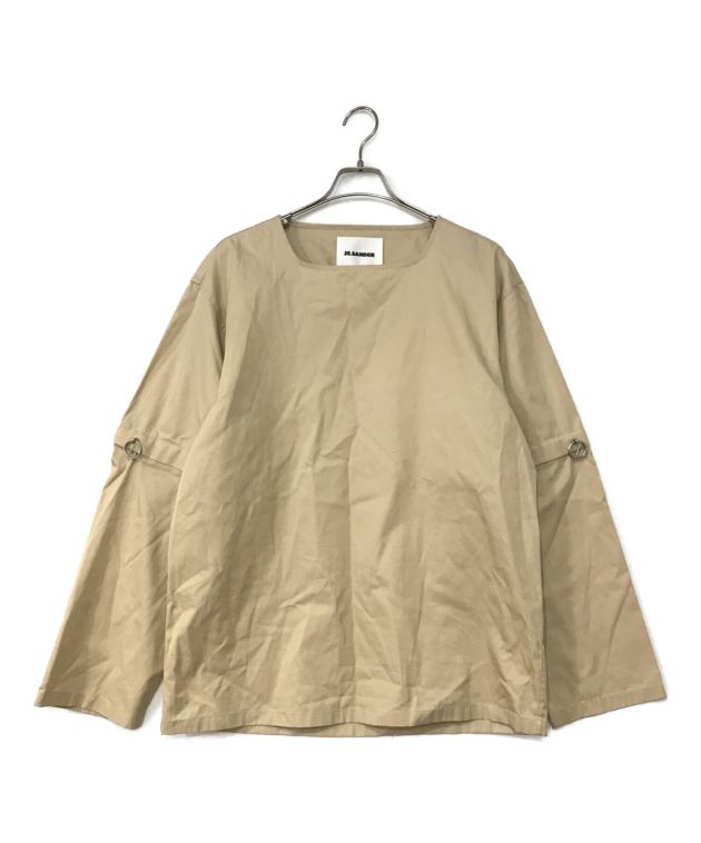 JIL SANDER (ジルサンダー) SHIRT 6SNC DETCH SLEEVE ベージュ サイズ:48