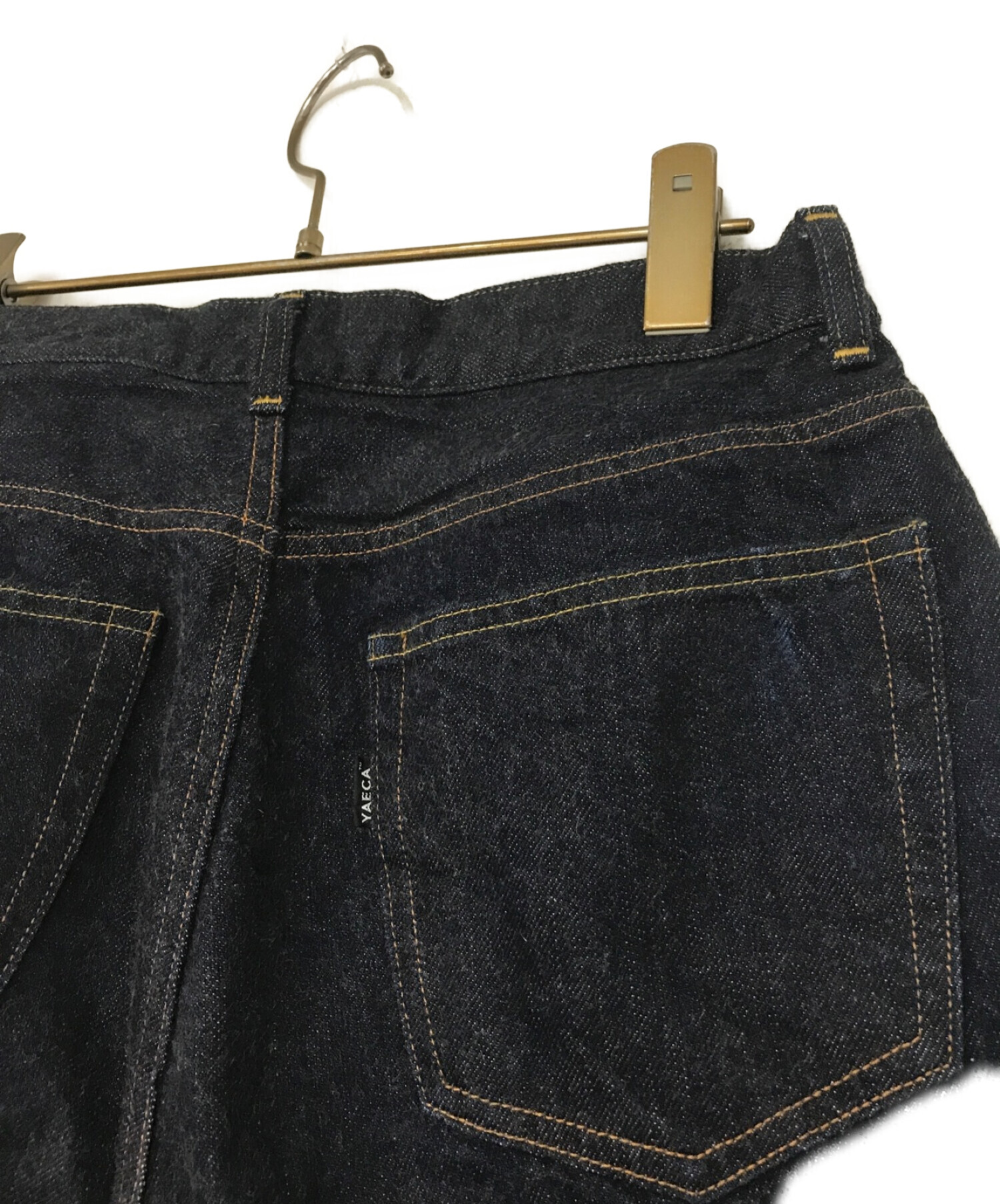 税込19800円サイズYAECA WIDE STRAIGHT DENIM indigo 29 - デニム/ジーンズ