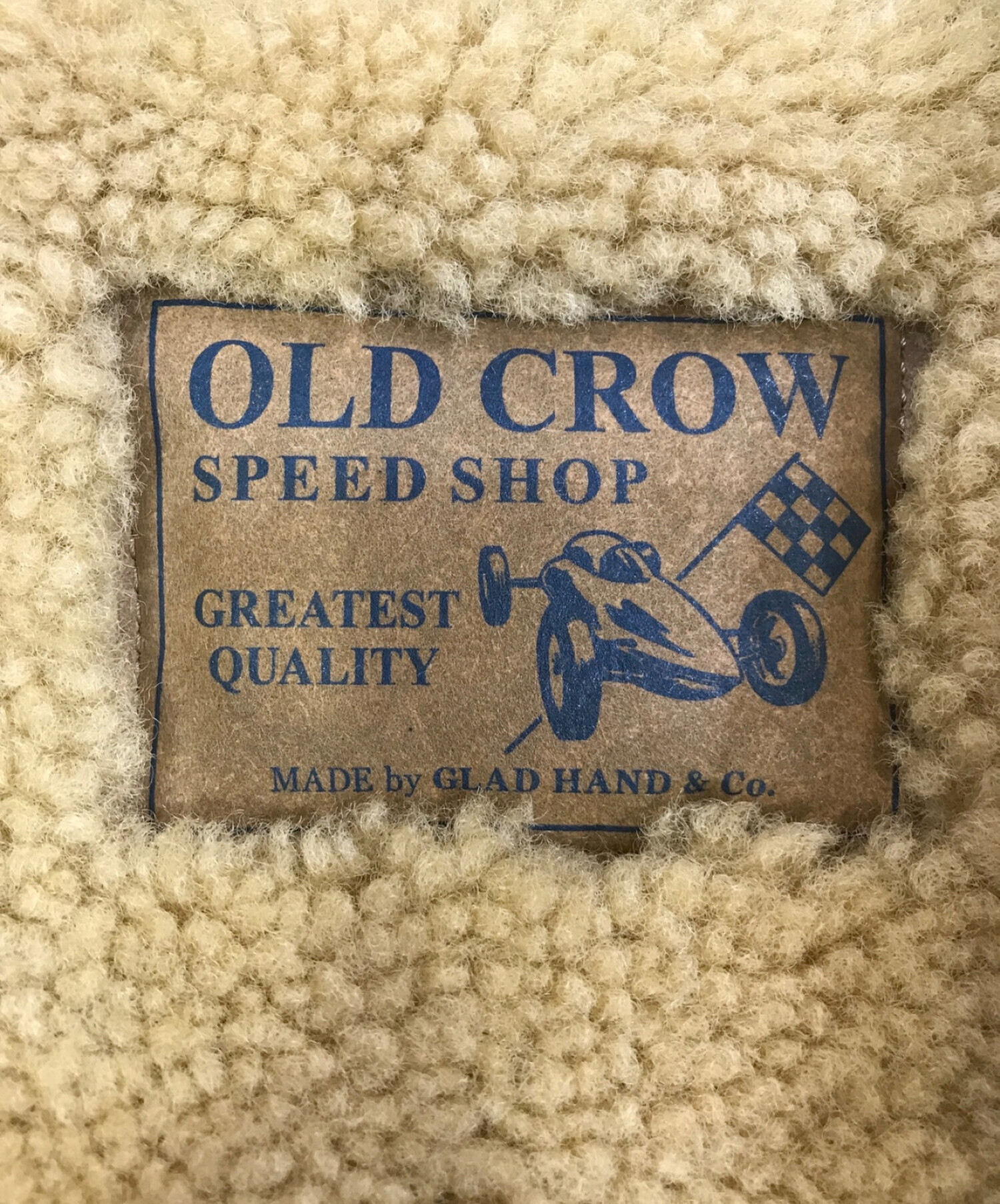OLD CROW (オールドクロウ) ムートンジャケット ブラウン サイズ:L