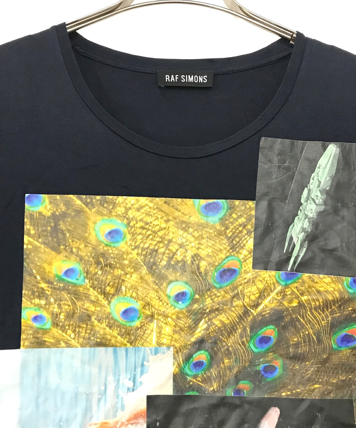 中古・古着通販】RAF SIMONS (ラフシモンズ) 漂流者 Tシャツ ネイビー