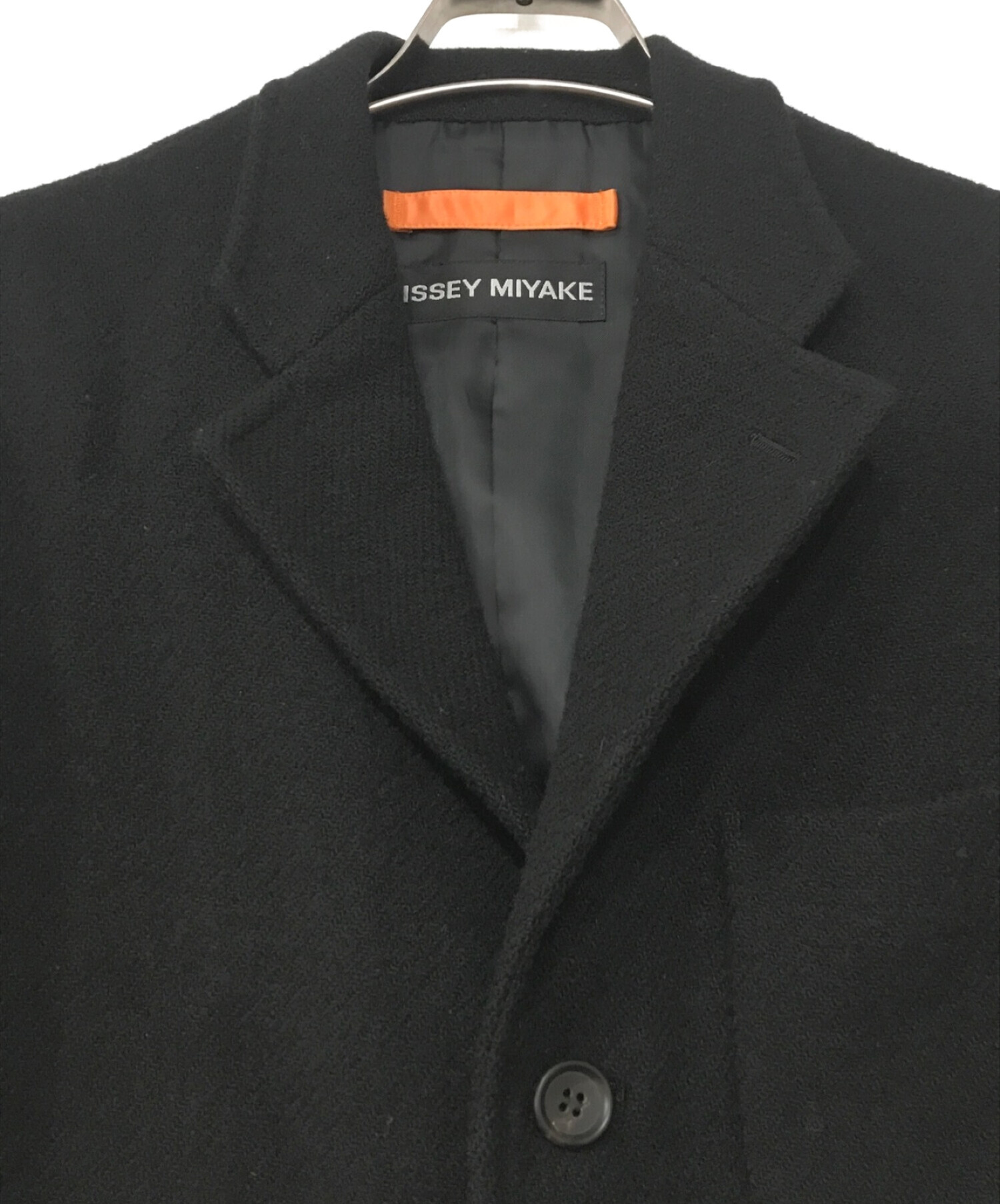 ISSEY MIYAKE (イッセイミヤケ) ハリスツイードウールジャケット ブラック サイズ:1