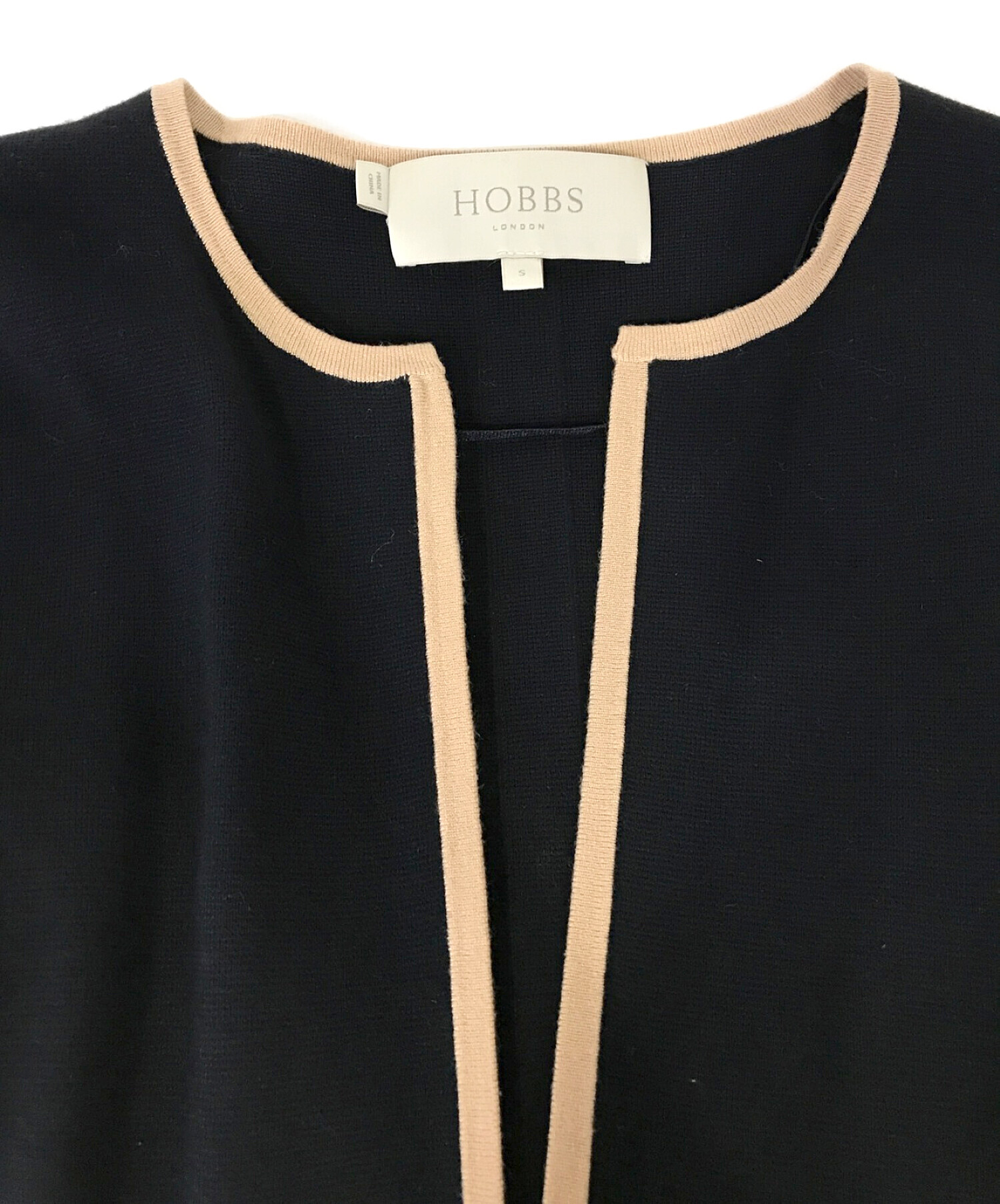 HOBBS LONDON (ホッブスロンドン) ニットコート ネイビー サイズ:S