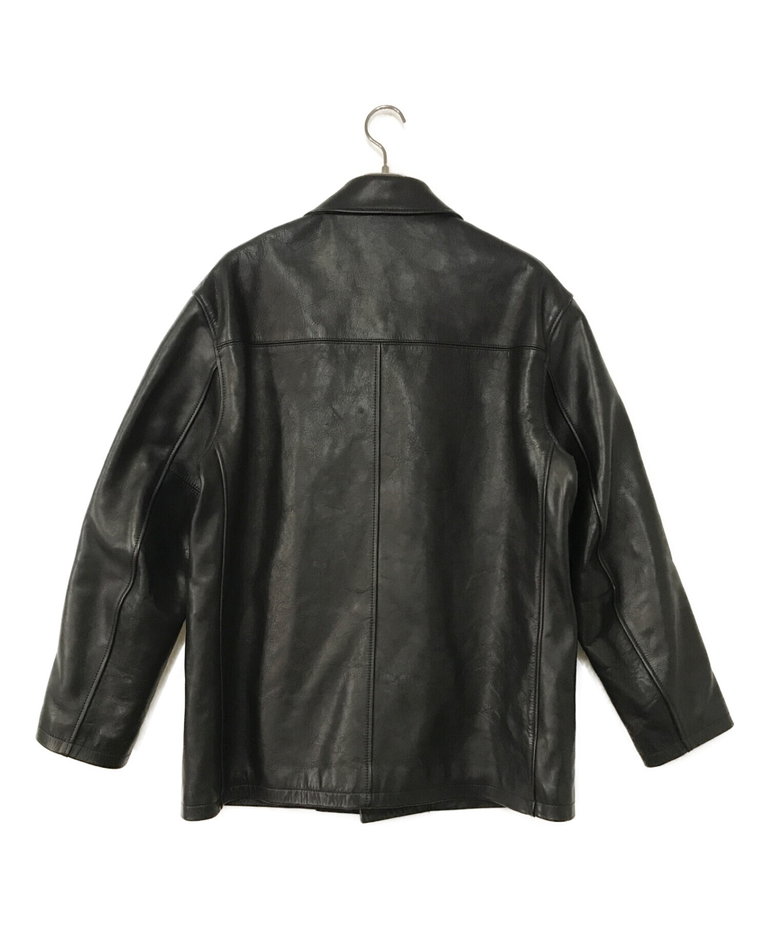 COOTIE PRODUCTIONS (クーティープロダクツ) Leather Car Coat ブラック サイズ:L