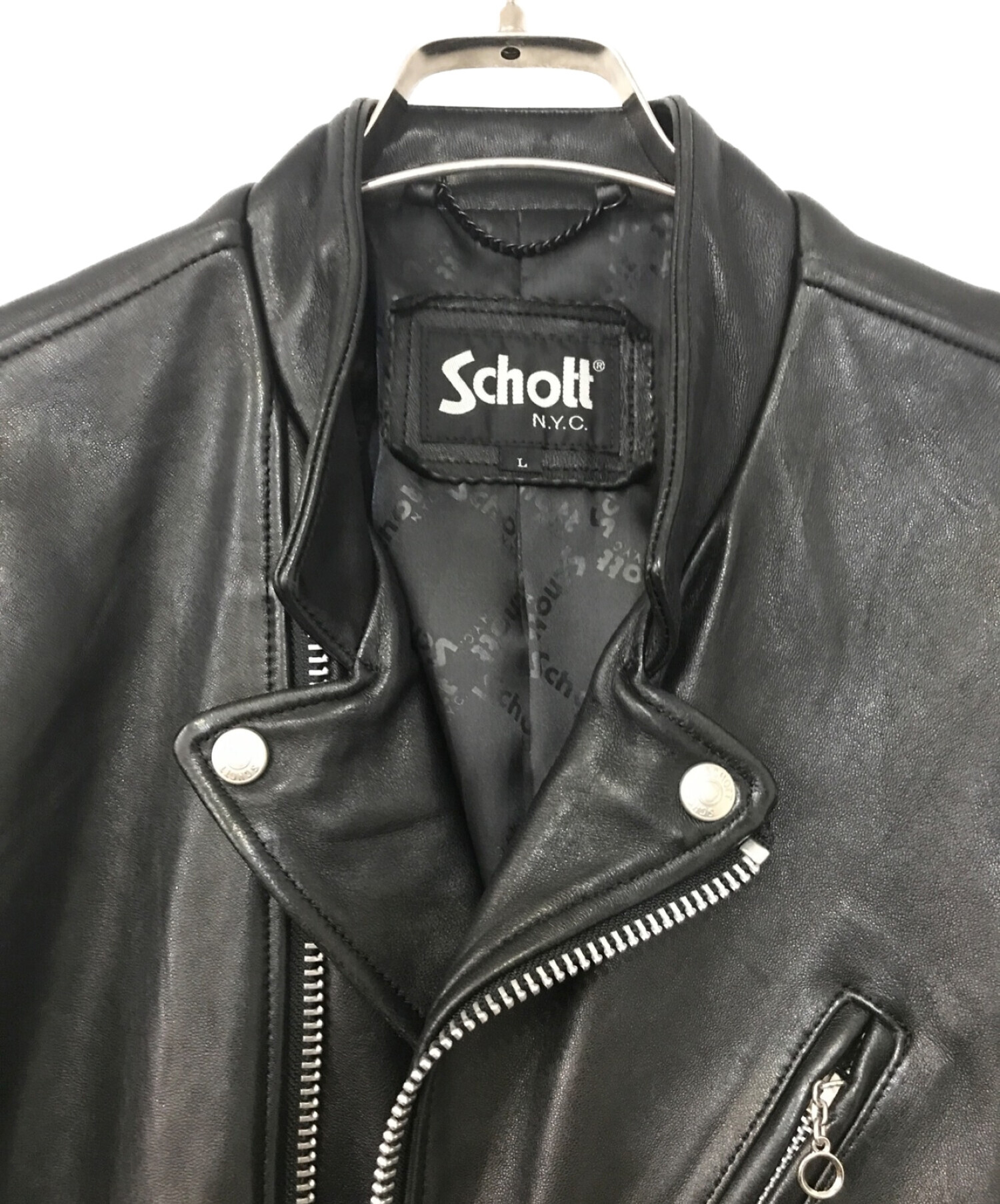 ショート[美品] ショート Schott ライダース Lサイズ - www