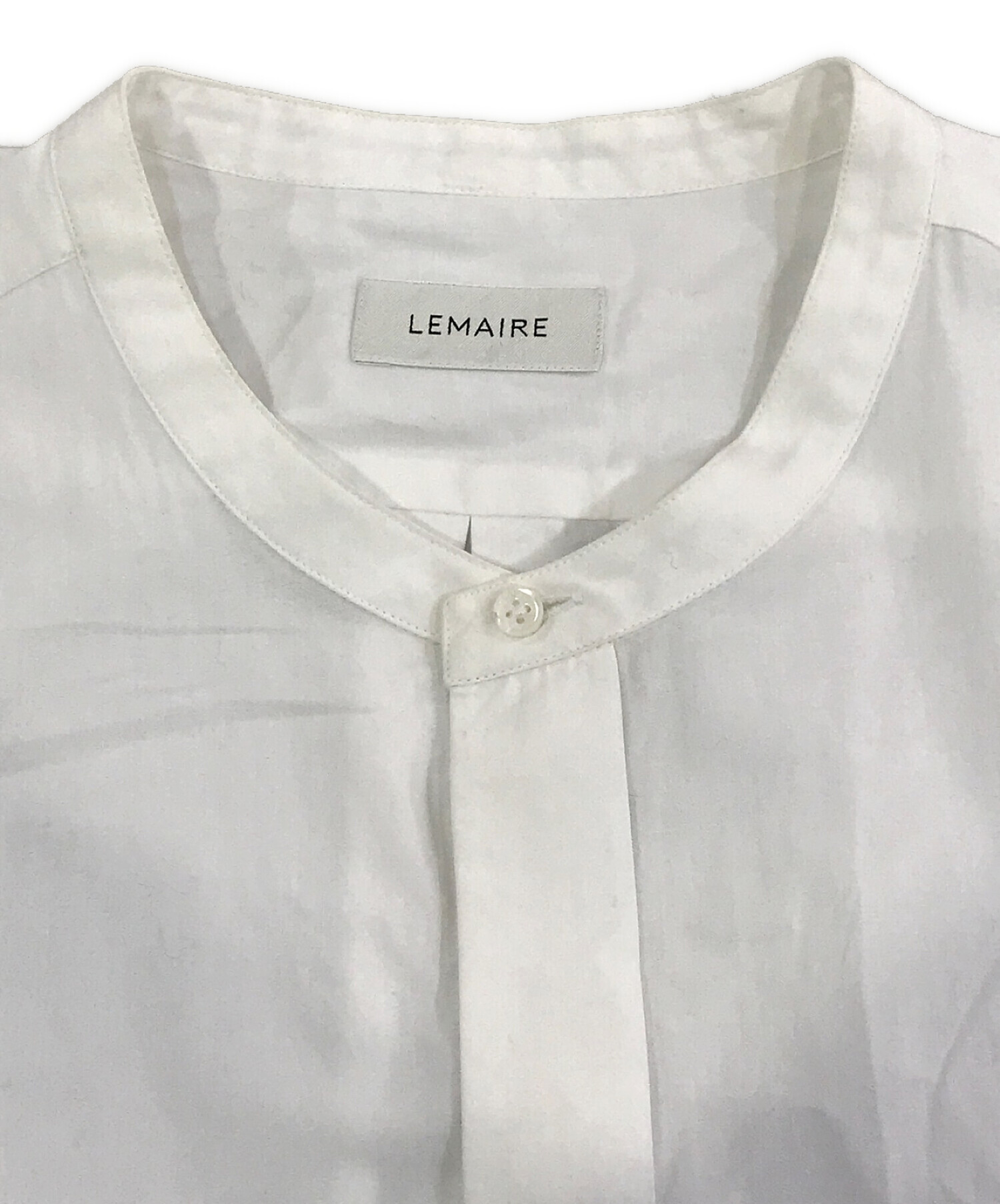 中古・古着通販】LEMAIRE (ルメール) スタンドカラーシャツ ホワイト ...