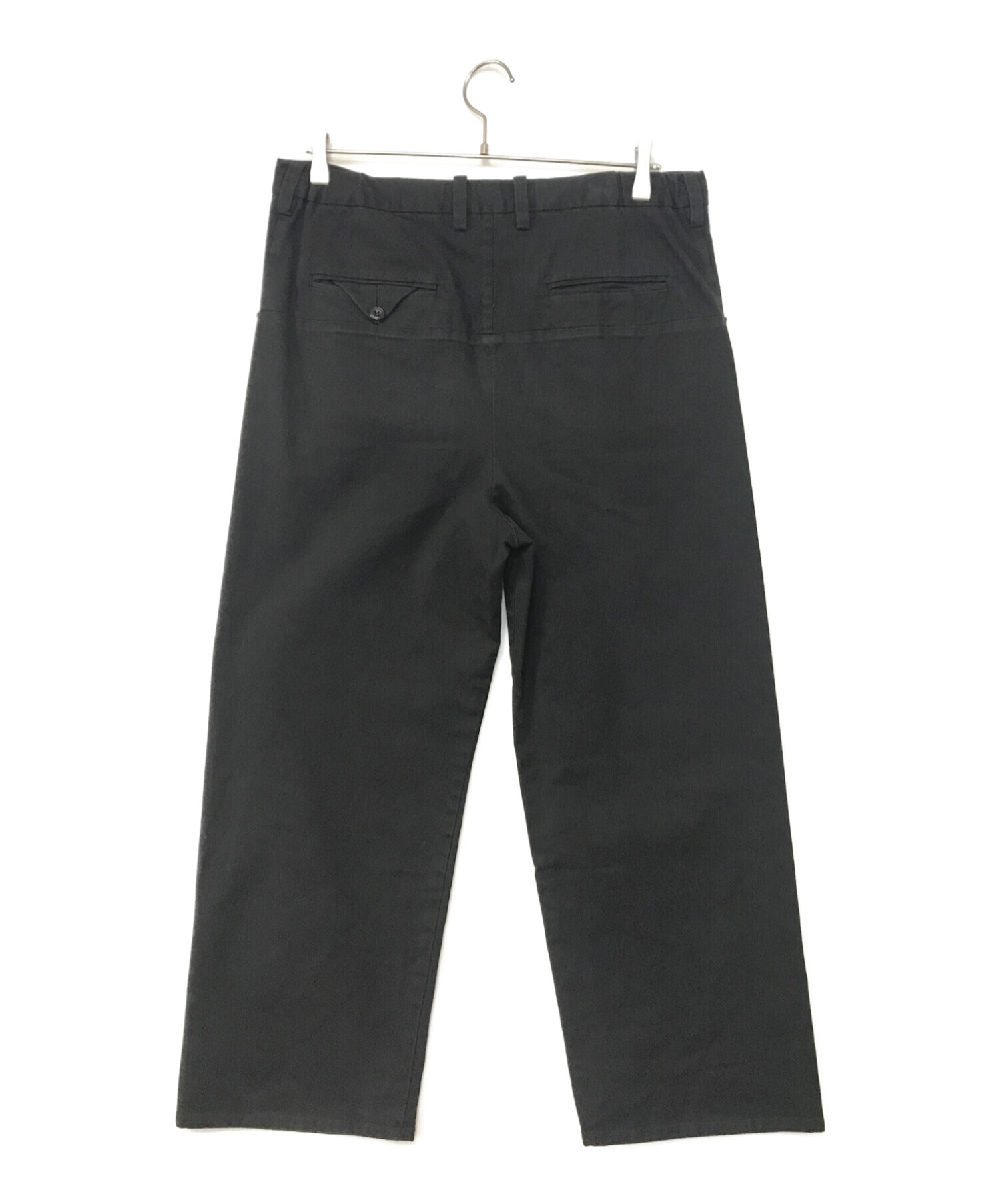 SUNSEA (サンシー) OX FORD STRAIGHT PANTS ブラック サイズ:2