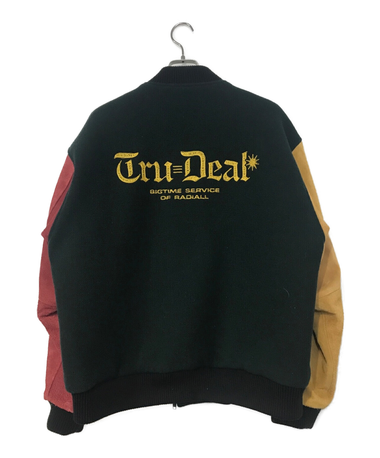 RADIALL (ラディアル) TRUE DEAL - VARSITY JACKET グリーン サイズ:L