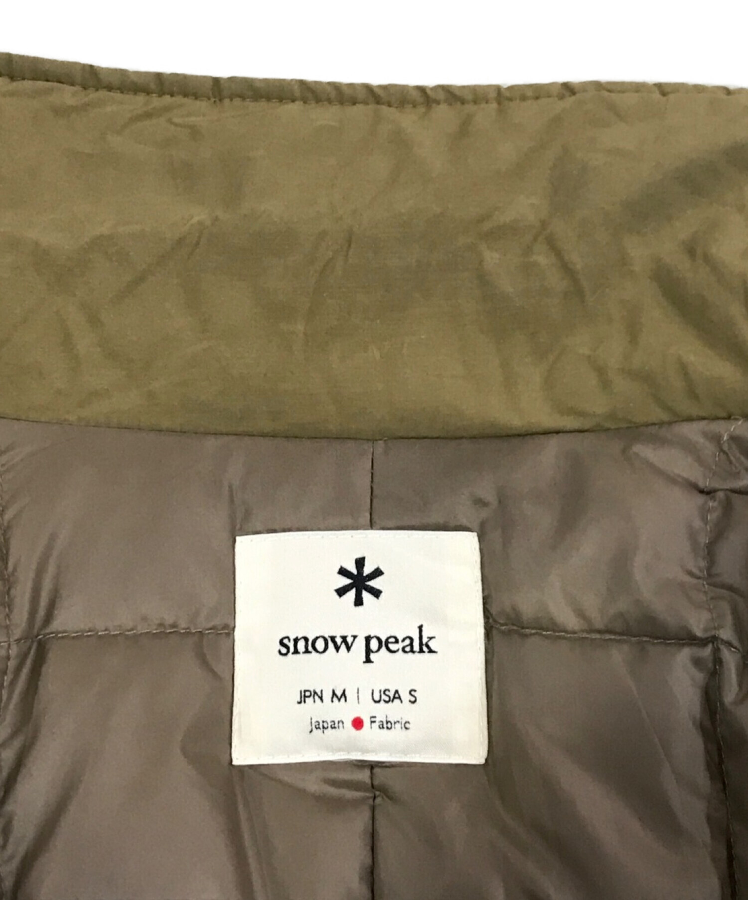 中古・古着通販】snow peak (スノーピーク) ダウンコート カーキ