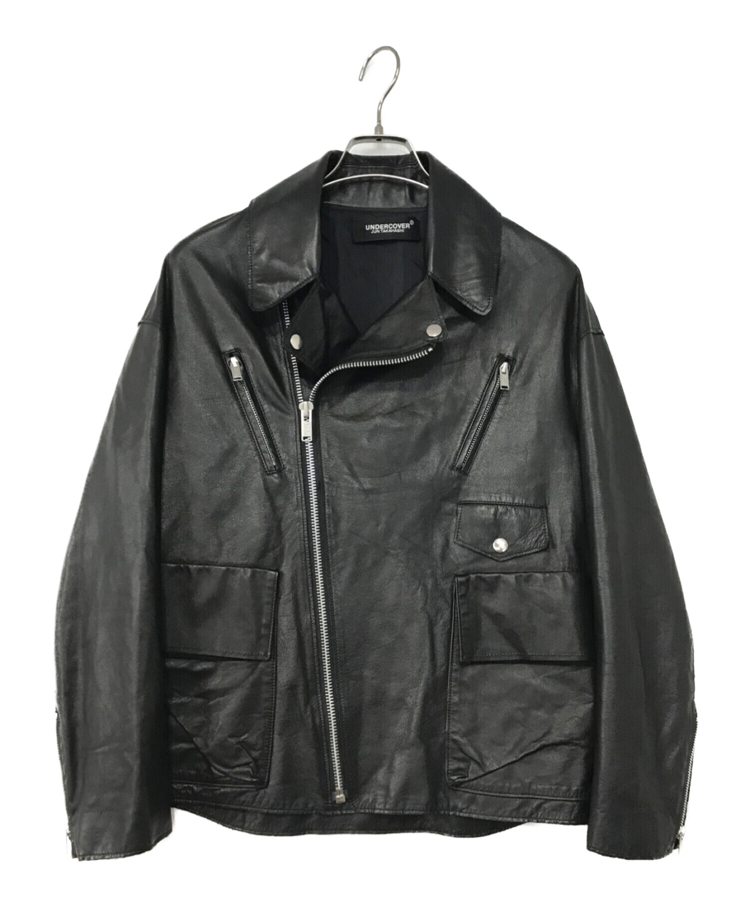 UNDERCOVER (アンダーカバー) ライダースジャケット ブラック サイズ:2