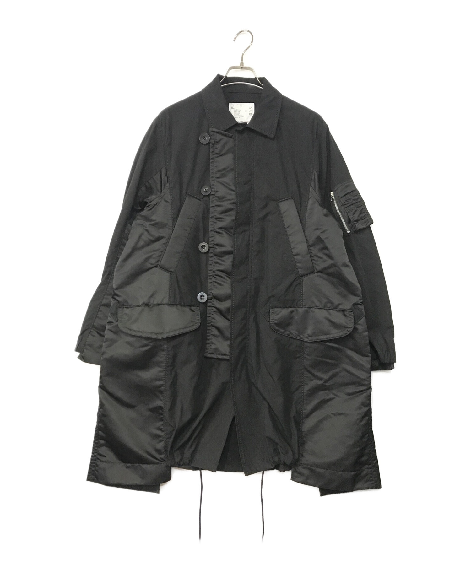 sacai (サカイ) Military Long Coat ブラック サイズ:1