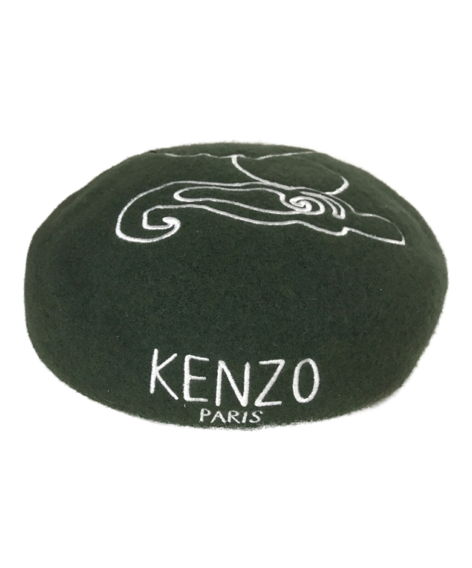 KENZO (ケンゾー) スーベニアウールベレー帽 グリーン