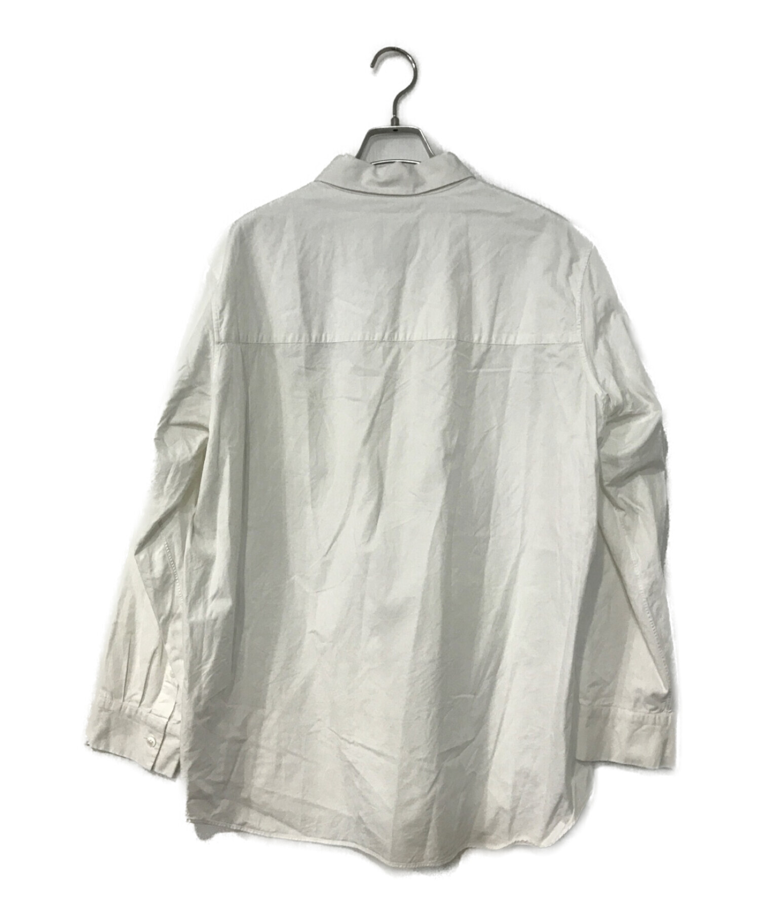 中古・古着通販】ATON (エイトン) COTTON TWILL OVERSIZED SHIRT ホワイト サイズ:4｜ブランド・古着通販  トレファク公式【TREFAC FASHION】スマホサイト