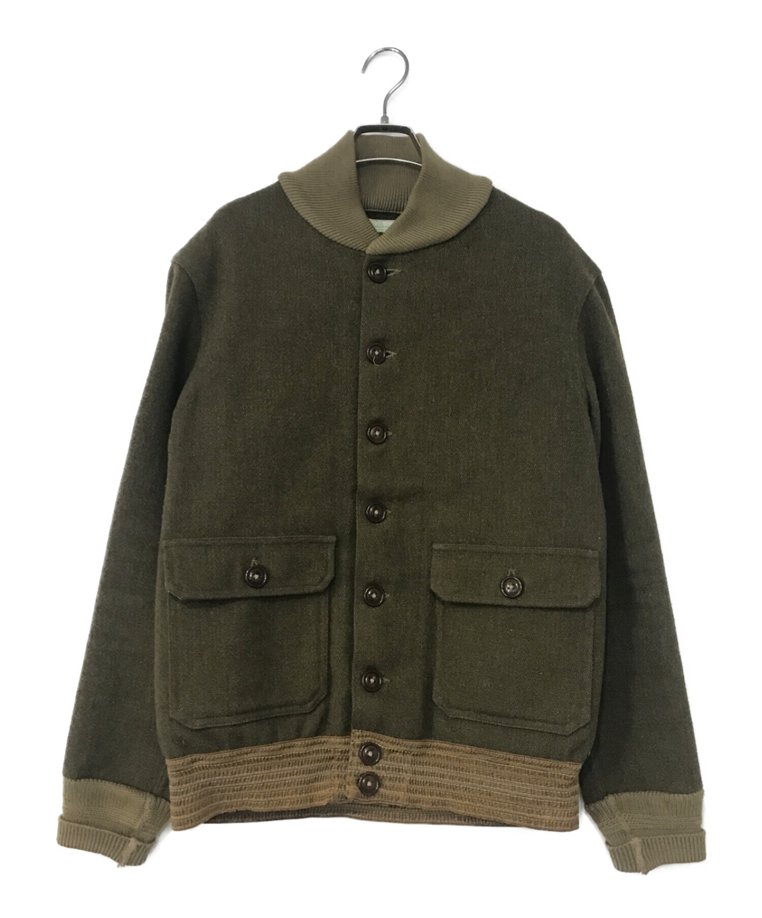 WAREHOUSE (ウエアハウス) A-1 STYLE WOOL JACKET オリーブ サイズ:40