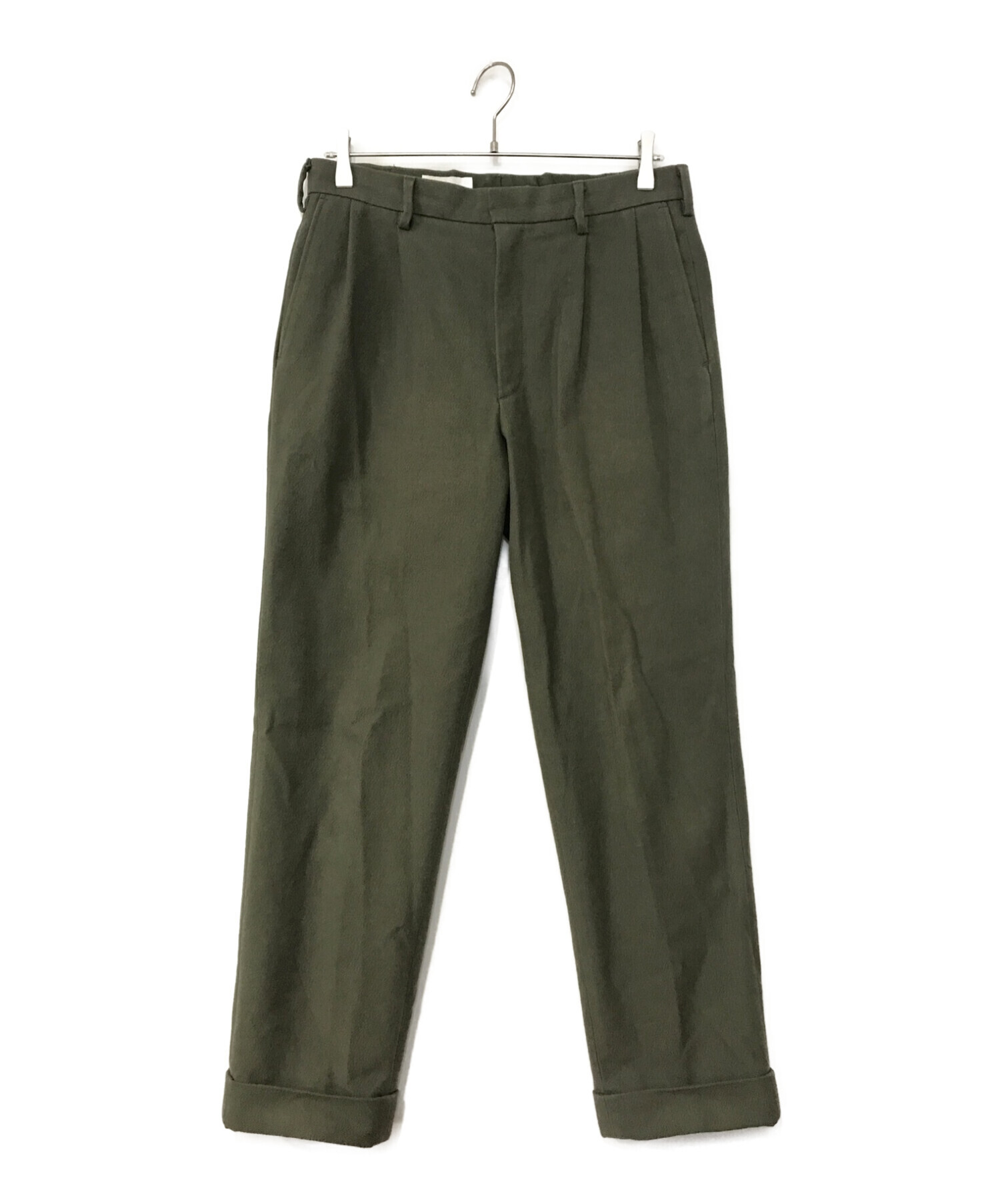 中古・古着通販】riprap (リップラップ) TWO TUCK SLACKS オリーブ