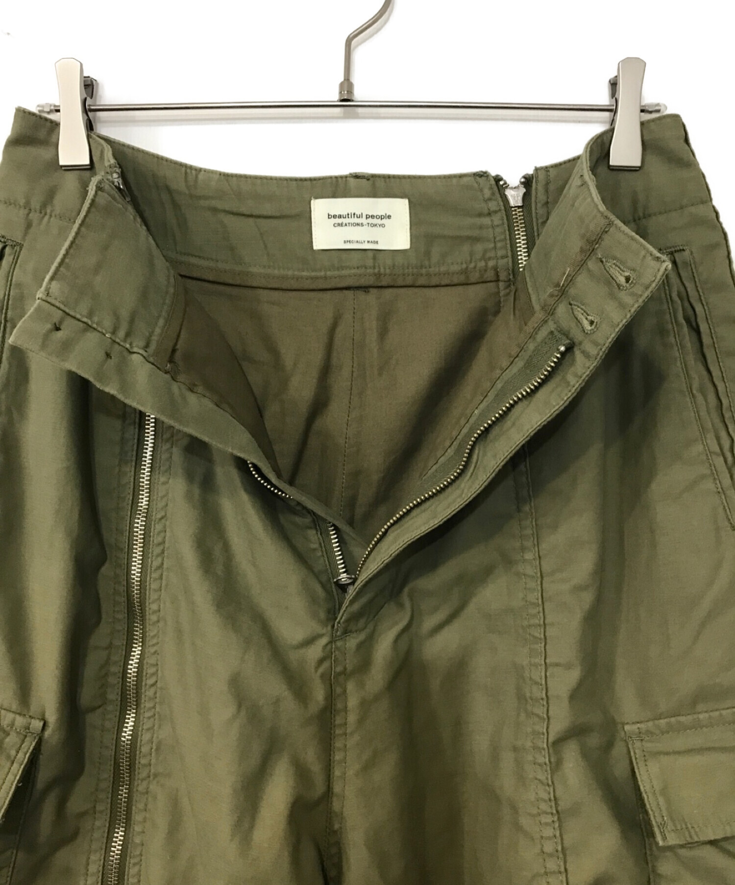 beautiful people (ビューティフルピープル) double-end military cloth cargo pants カーキ  サイズ:40