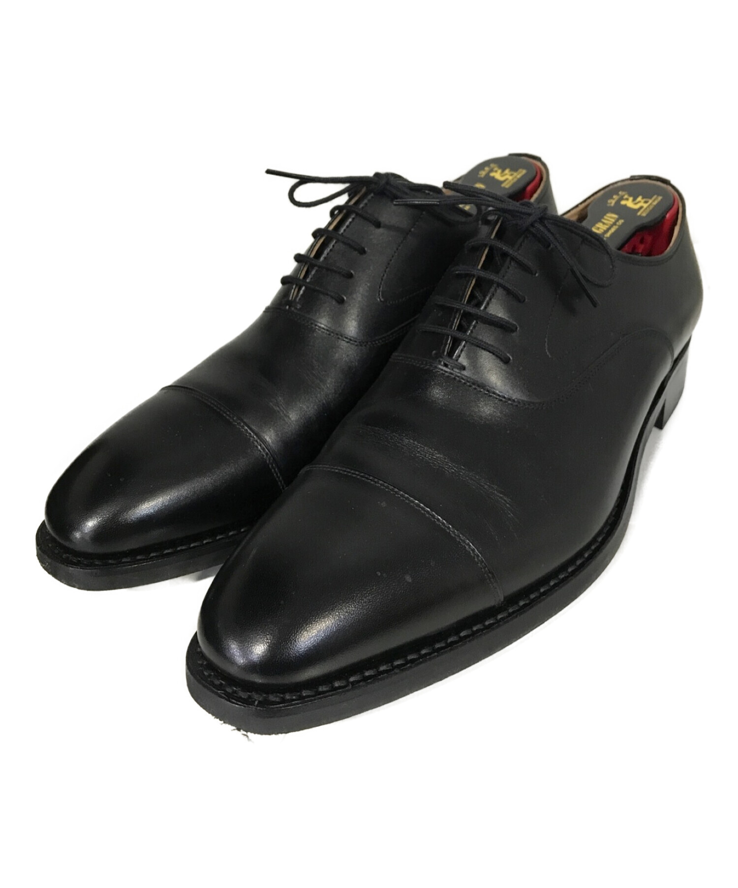 SCOTCH GRAIN スコッチグレイン ブラック ストレートチップ 革靴 - 靴