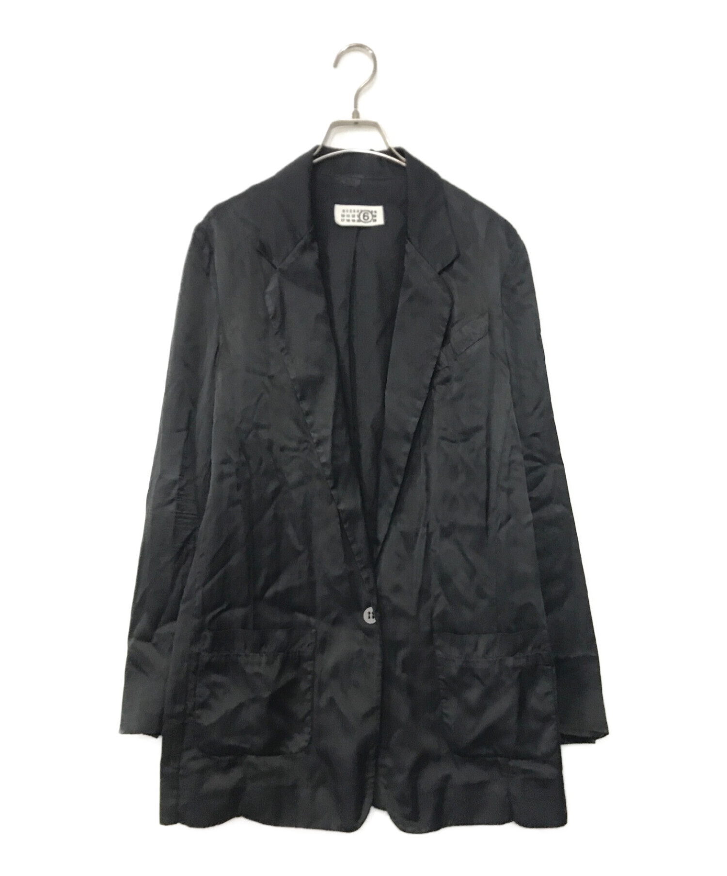 MM6 Maison Margiela (エムエムシックス メゾンマルジェラ) テーラードジャケット ブラック サイズ:42