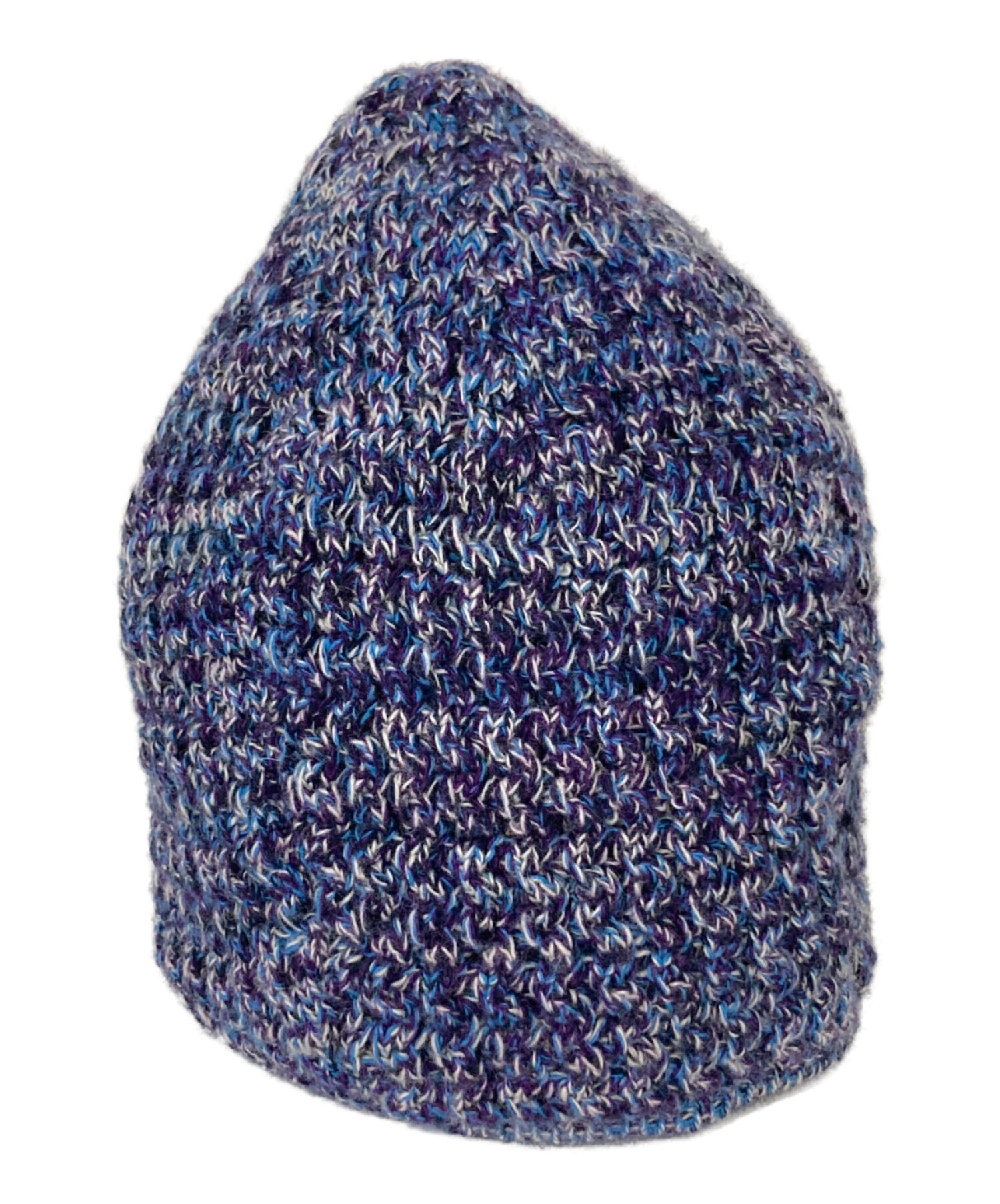 PRADA (プラダ) カシミアニット帽 ブルー サイズ:Ｍ