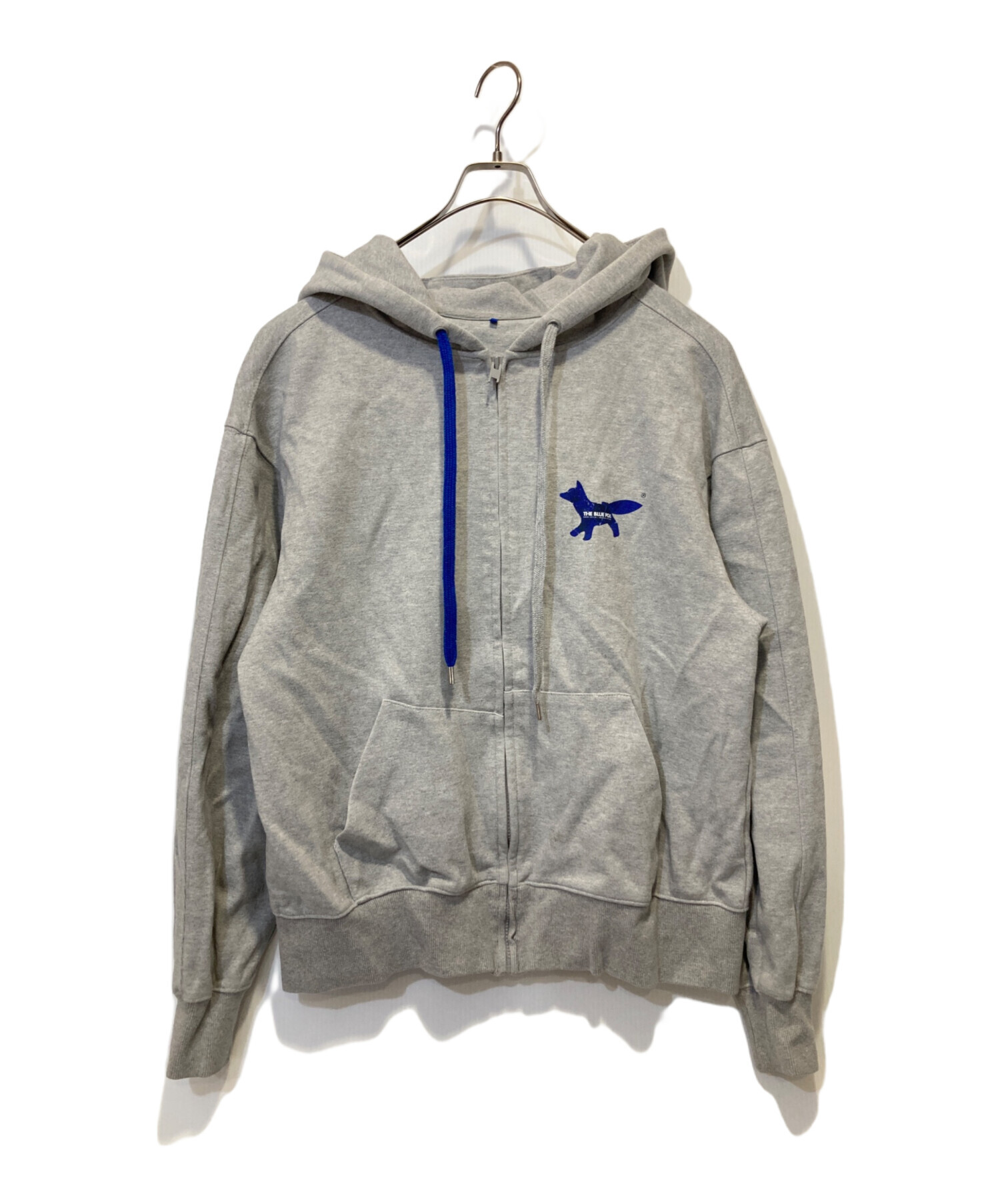 中古・古着通販】ADER error (アーダーエラー) MAISON KITSUNE (メゾンキツネ) FOX ZIP HOODIE グレー  サイズ:A2｜ブランド・古着通販 トレファク公式【TREFAC FASHION】スマホサイト