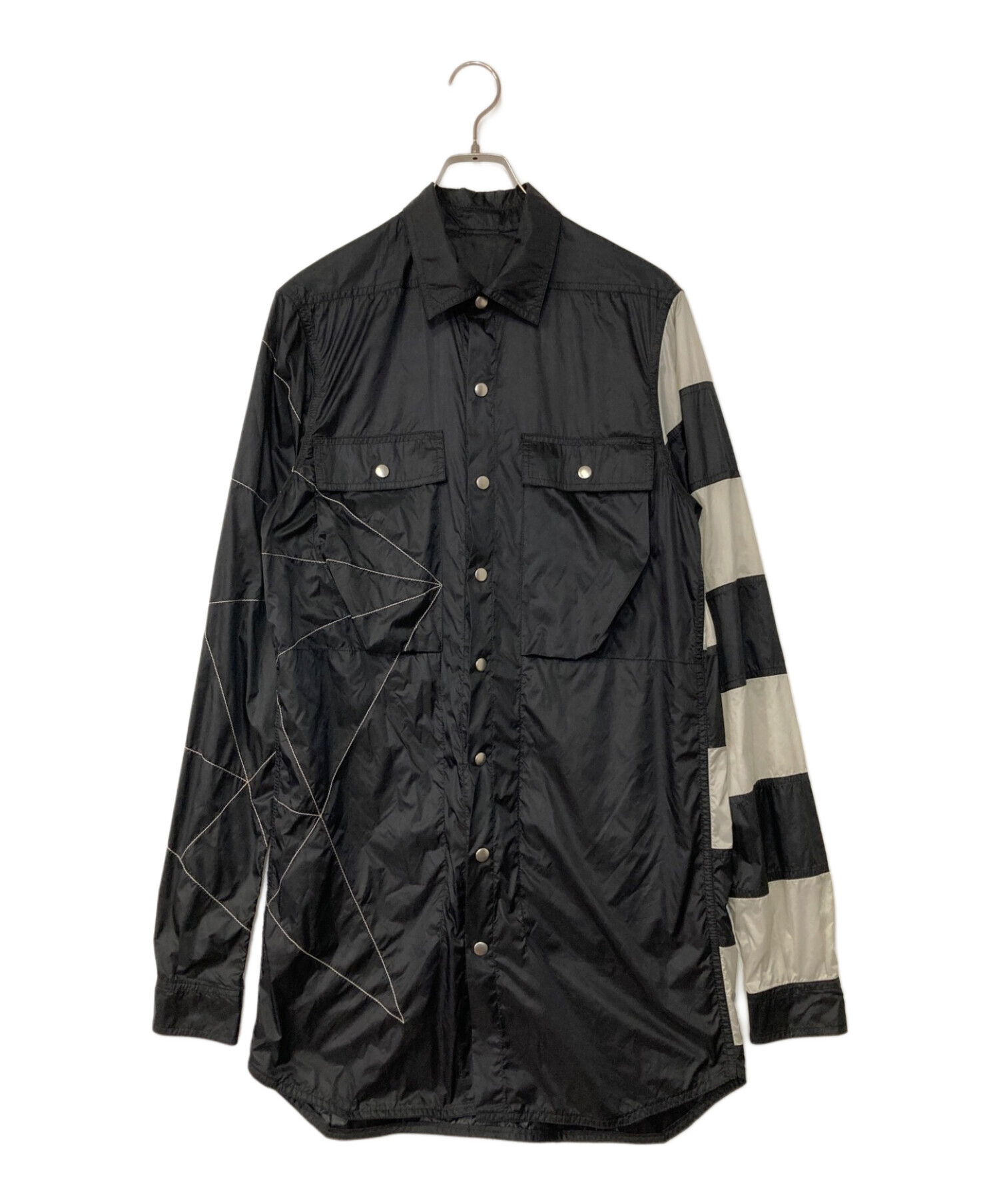 中古・古着通販】RICK OWENS (リックオウエンス) BABEL ナイロンシャツジャケット ブラック サイズ:46｜ブランド・古着通販  トレファク公式【TREFAC FASHION】スマホサイト