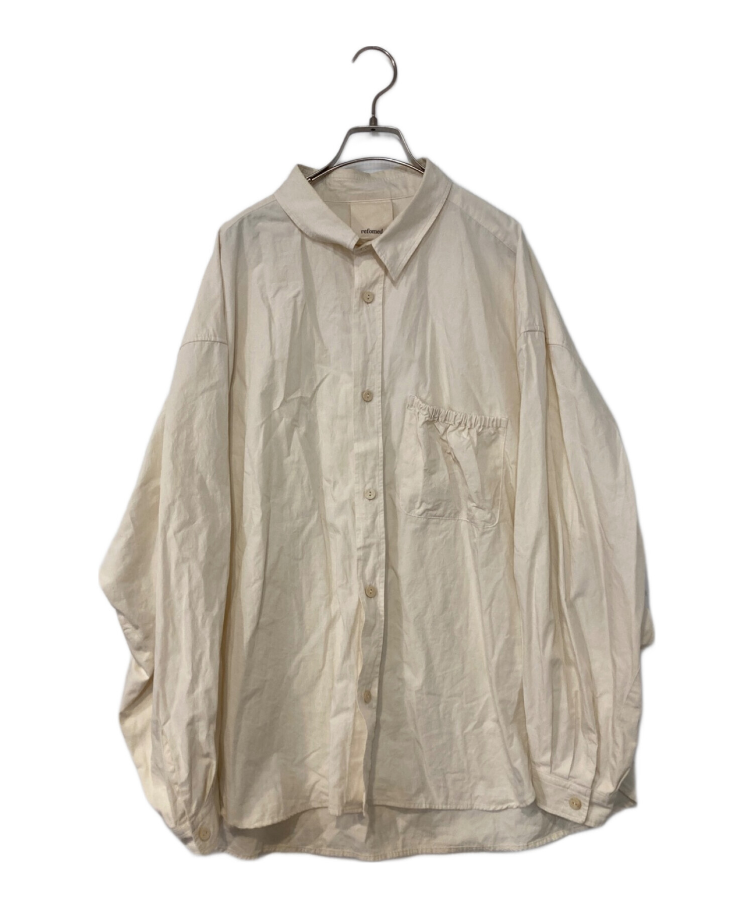 中古・古着通販】refomed (リフォメッド) wrist patch wide shirt アイボリー サイズ:3｜ブランド・古着通販  トレファク公式【TREFAC FASHION】スマホサイト