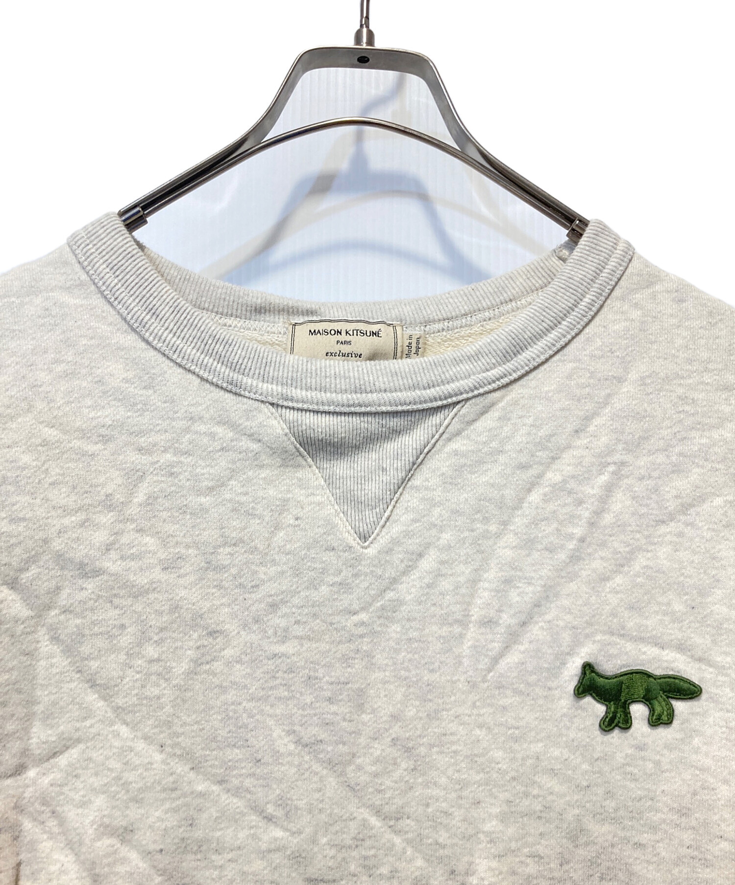 中古・古着通販】MAISON KITSUNE (メゾンキツネ) スウェット グレー サイズ:L｜ブランド・古着通販 トレファク公式【TREFAC  FASHION】スマホサイト