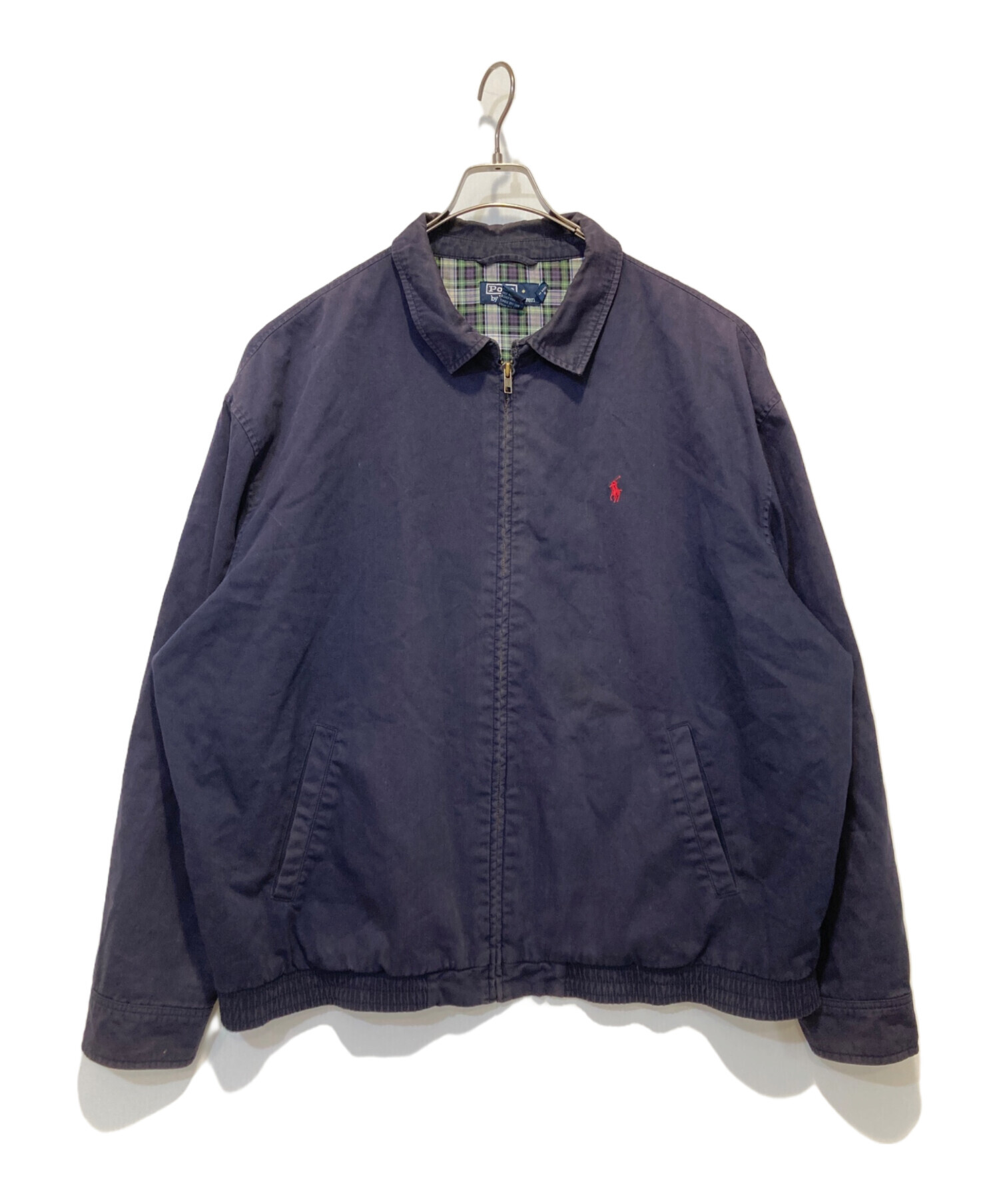 中古・古着通販】POLO RALPH LAUREN (ポロ・ラルフローレン) スイングトップ ネイビー サイズ:XXL｜ブランド・古着通販  トレファク公式【TREFAC FASHION】スマホサイト