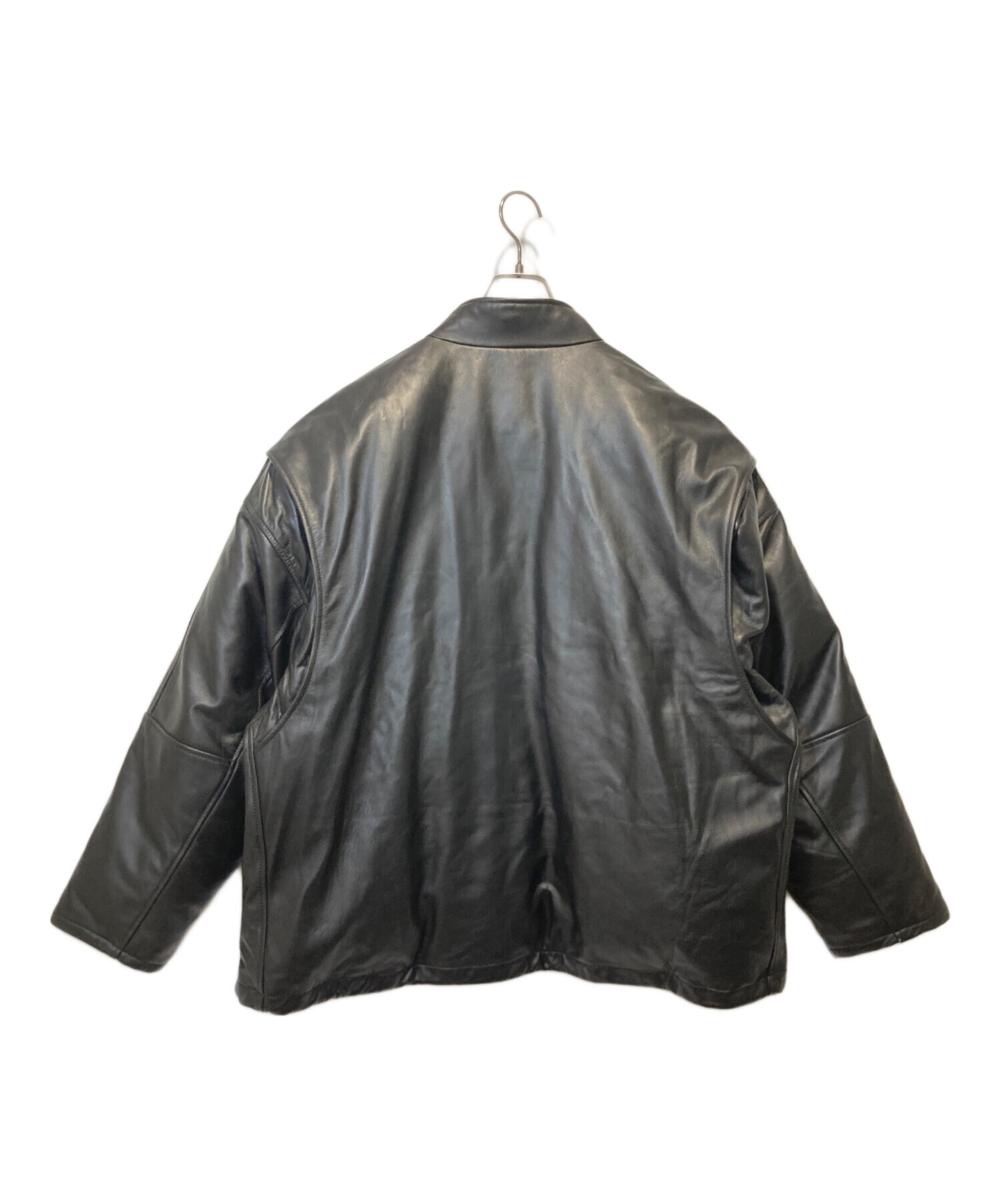 中古・古着通販】EVISEN (エビセン) SINGLE LEATHER DOWN JKT ブラック サイズ:XL｜ブランド・古着通販  トレファク公式【TREFAC FASHION】スマホサイト